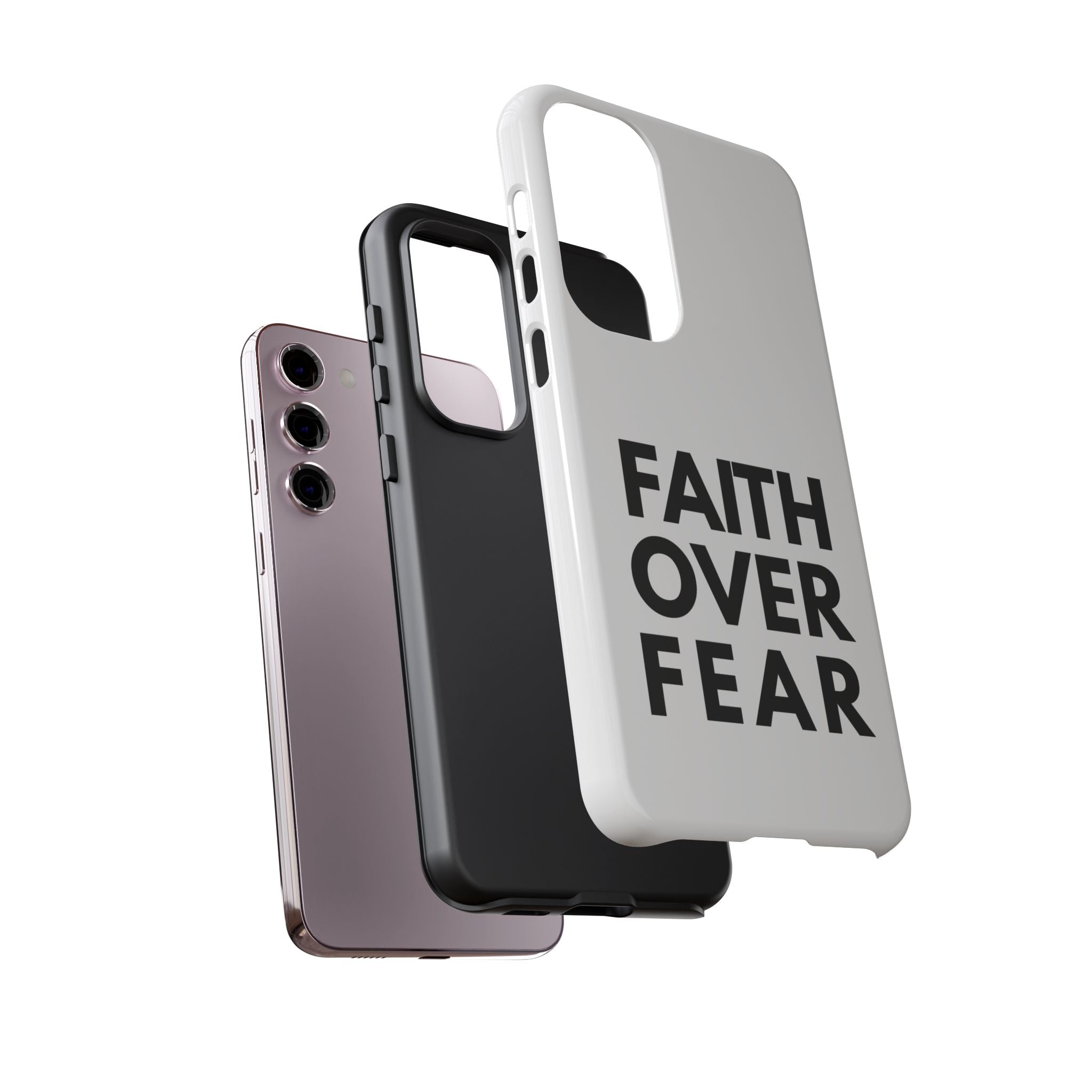Faith Over Fear Phone Case — Inspirational Christian Protective Cover