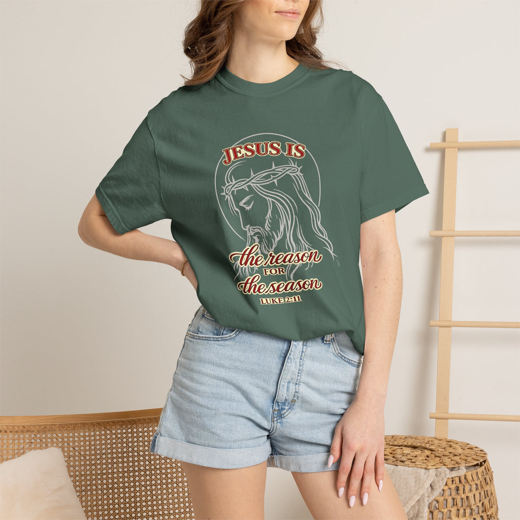 Jesus Is The Reason For The Season T-Shirt — Christmas Christian Faith Tee