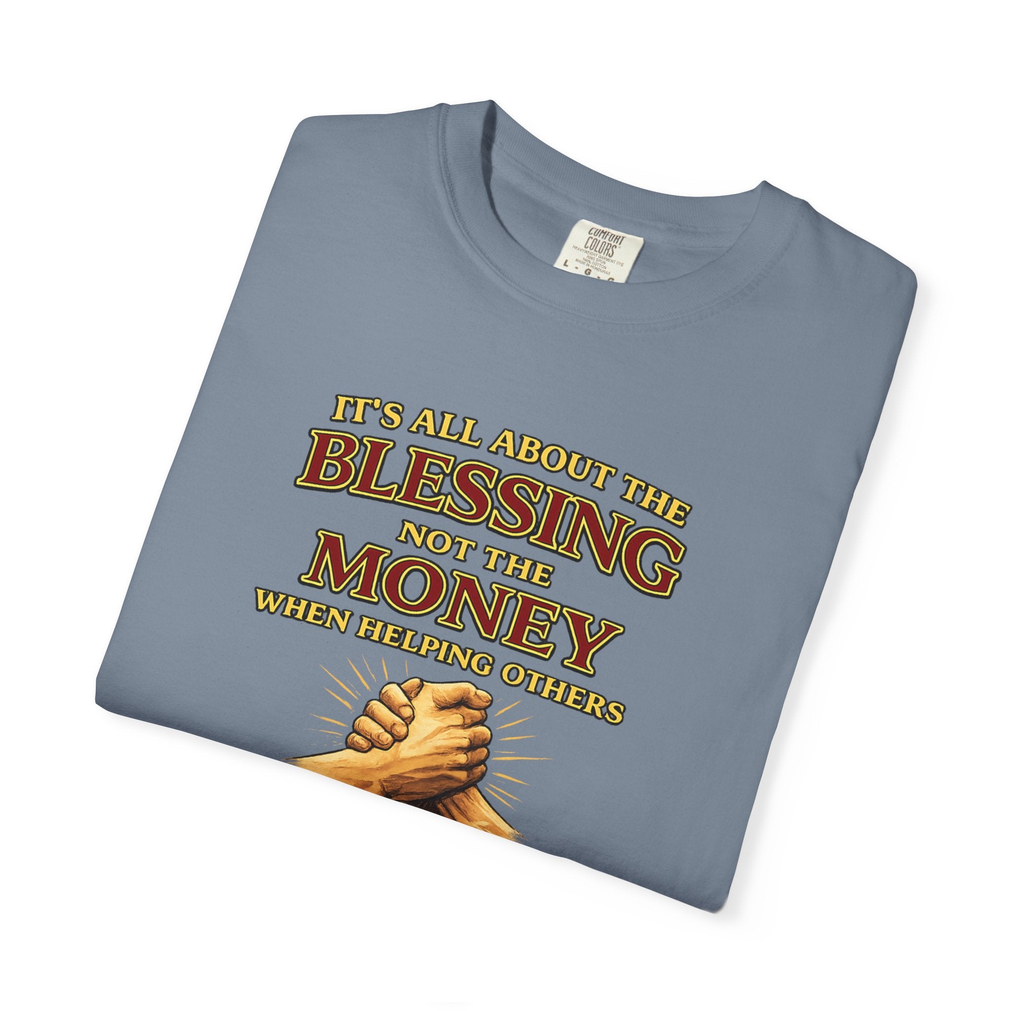 Blessing Not Money T-Shirt — Matthew 6:19 Christian Prayer Tee