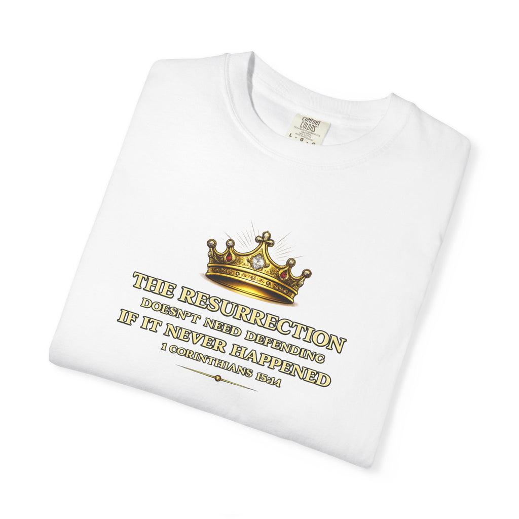 Resurrection Crown T-Shirt — Biblical 1 Corinthians Faith Tee