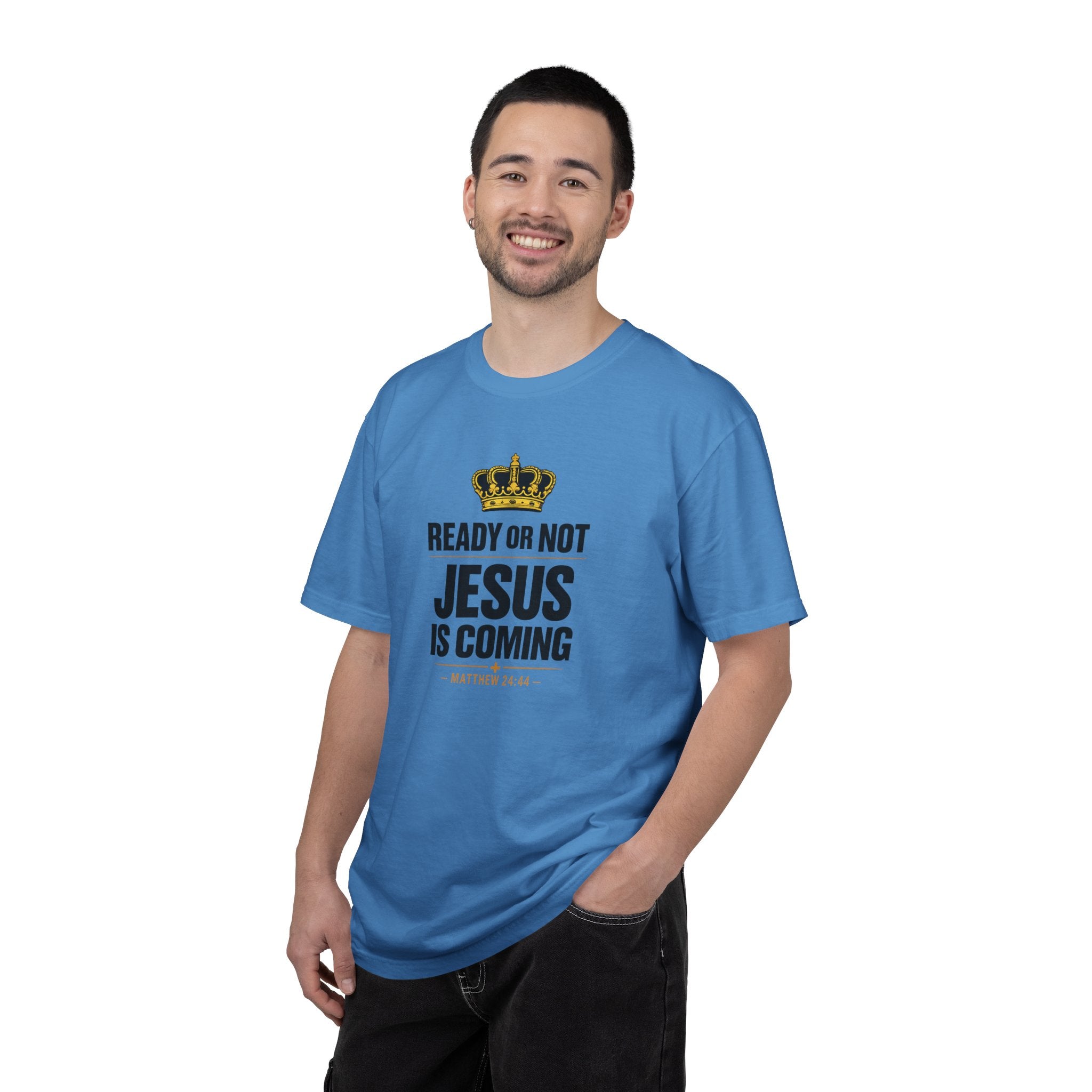 Jesus Is Coming T-Shirt — "Ready or Not" Christian Faith Tee