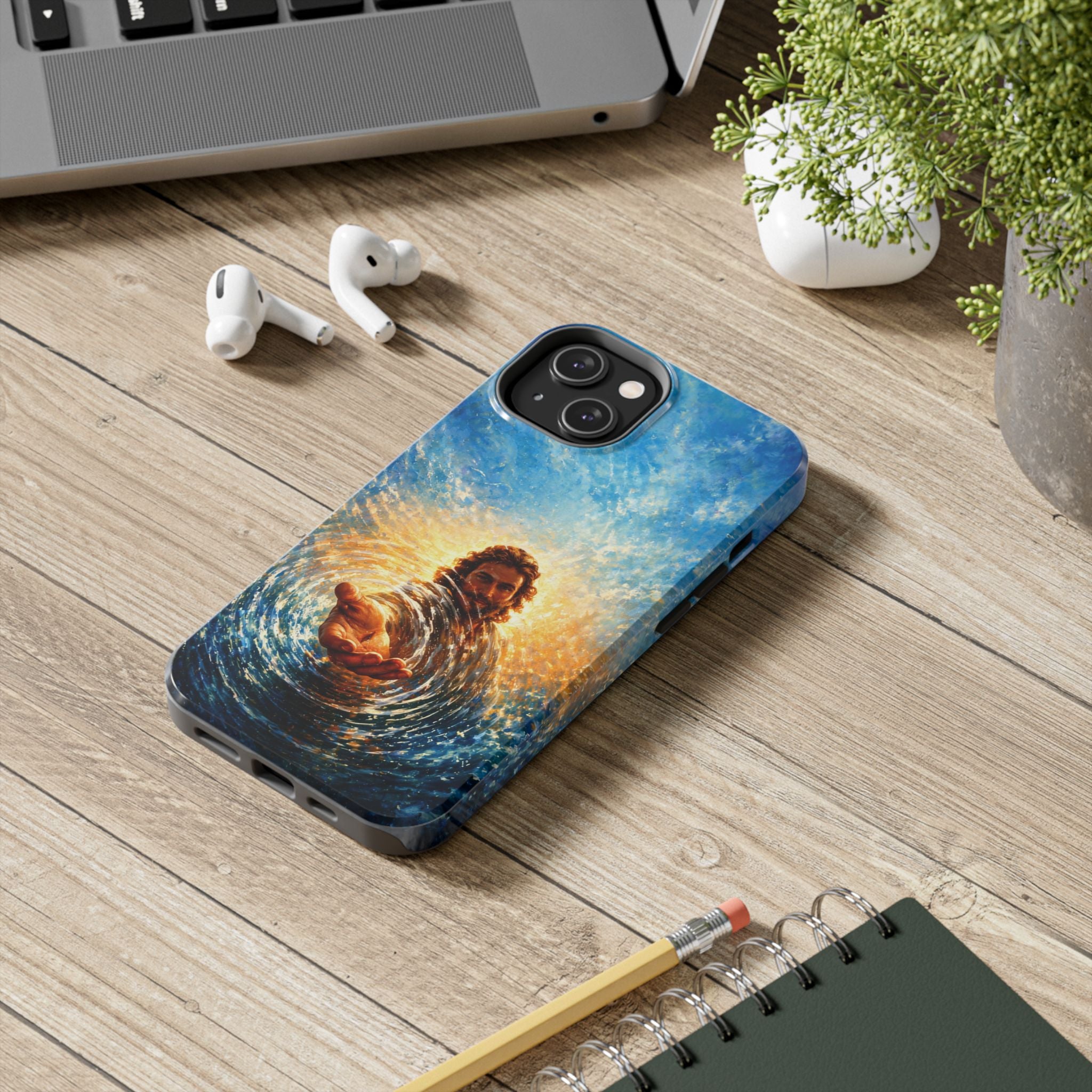 Phone Case — Inspirational Jesus Reach Design, Protective Tough Christian iPhone Cover