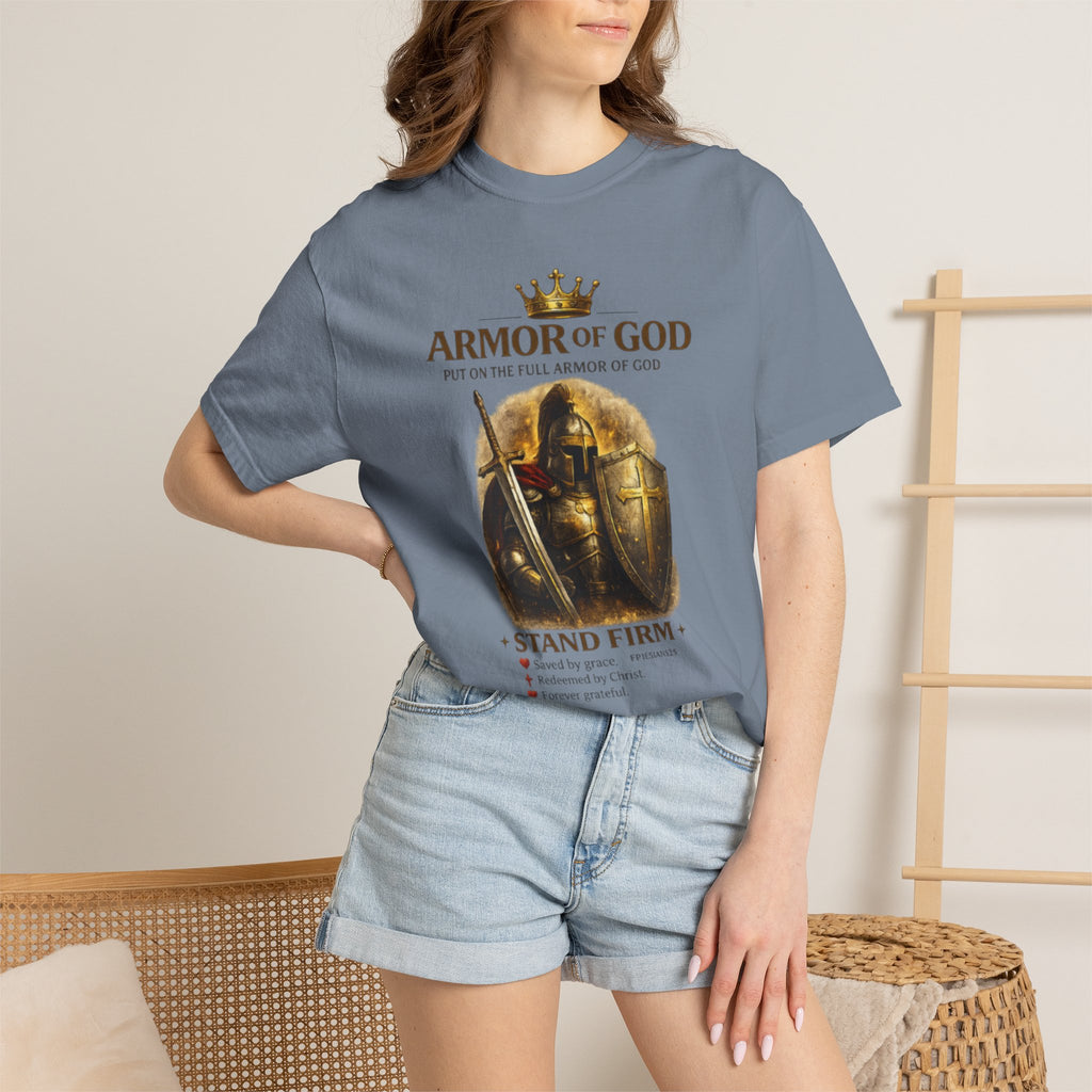 Armor of God T‑Shirt — Stand Firm Christian Faith Tee