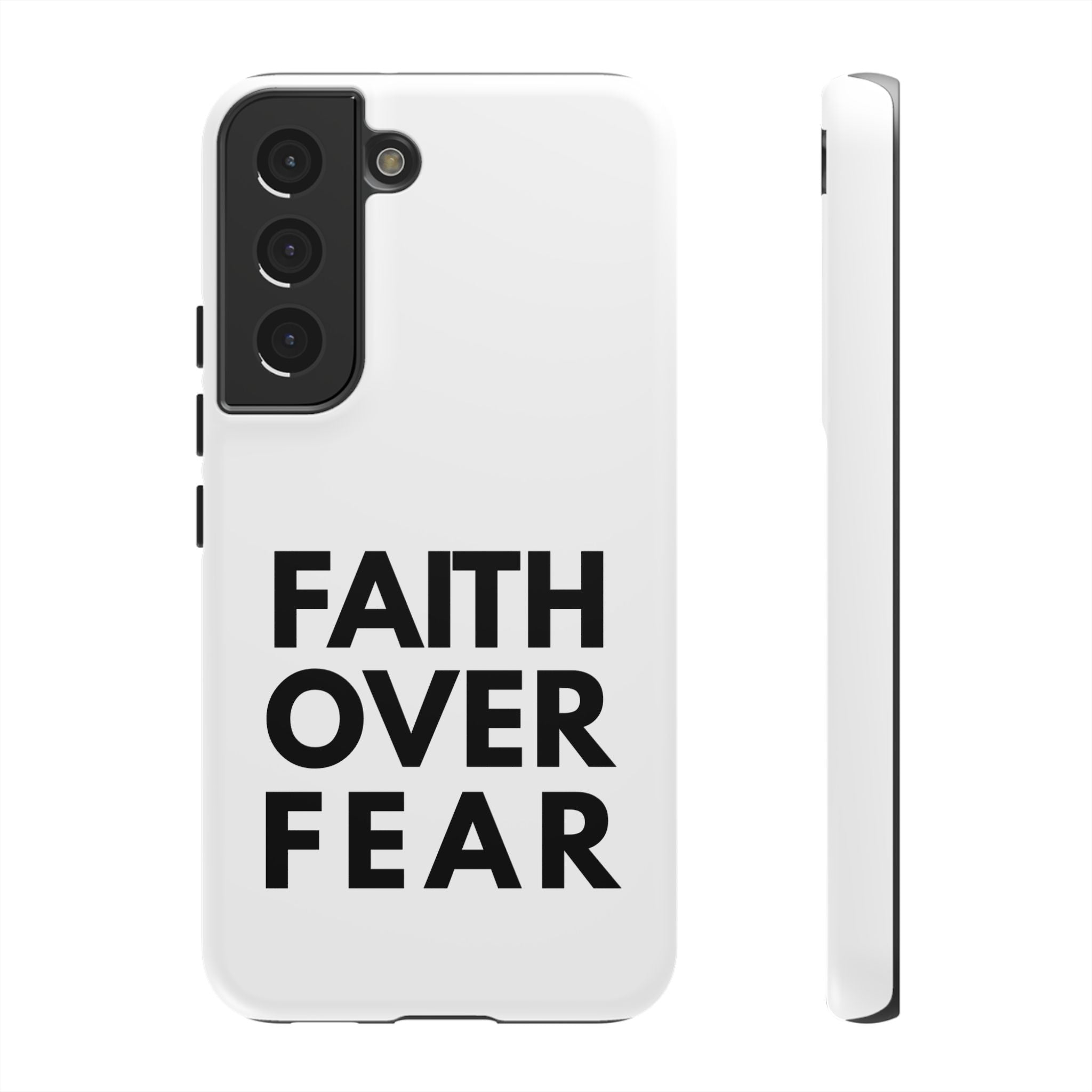 Faith Over Fear Phone Case — Inspirational Christian Protective Cover