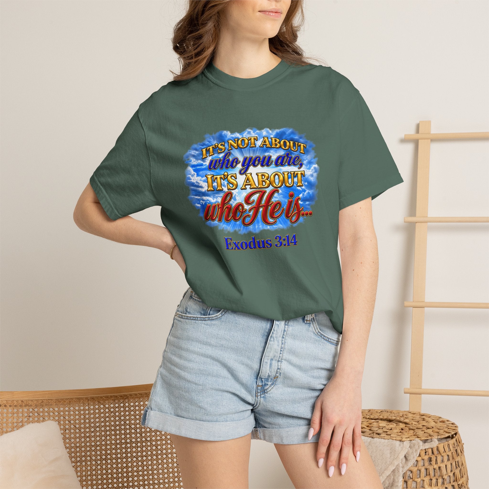 Christian Message T-Shirt, It's About Who He Is