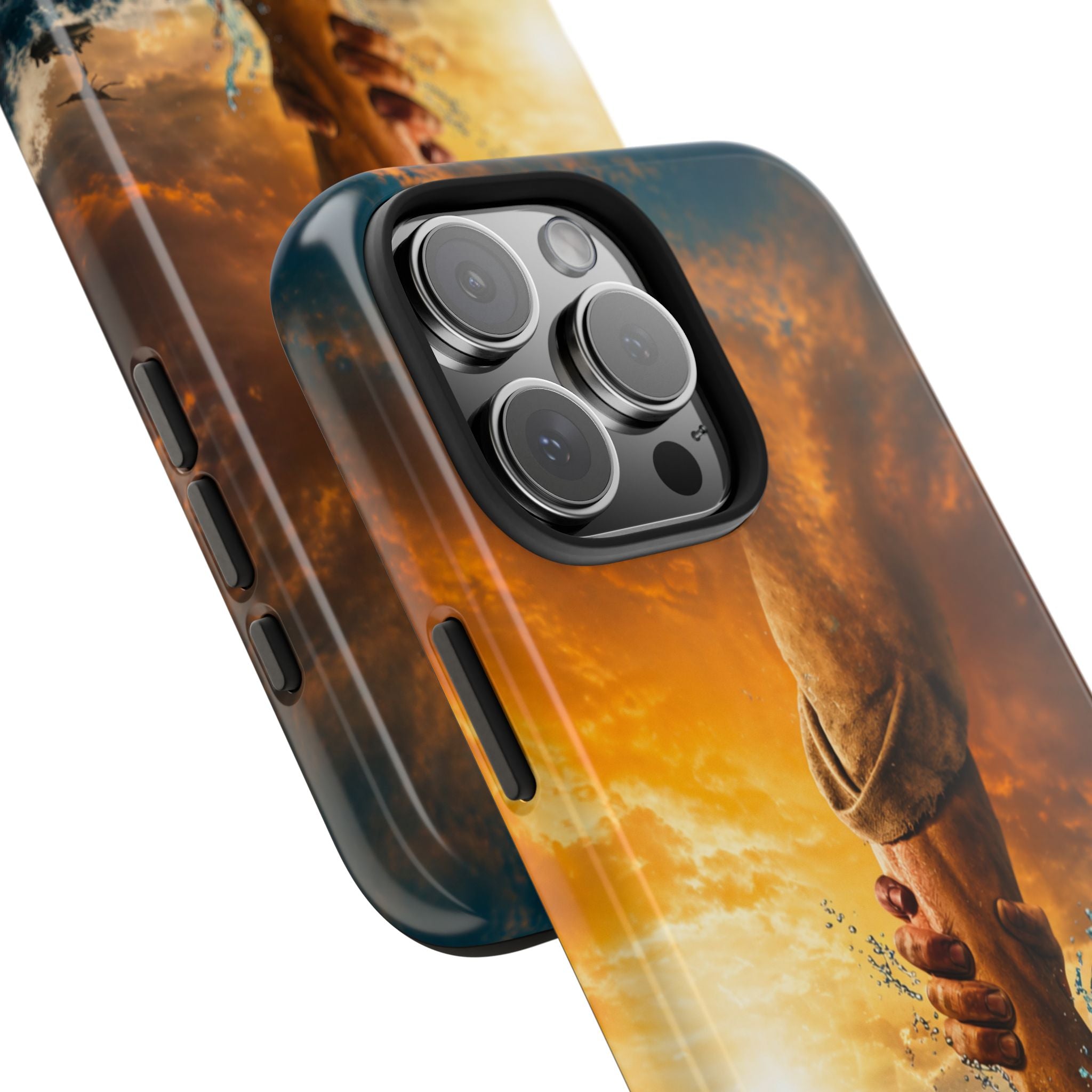 Phone Case — 'He Will Lift You' Inspirational Rescue Design
