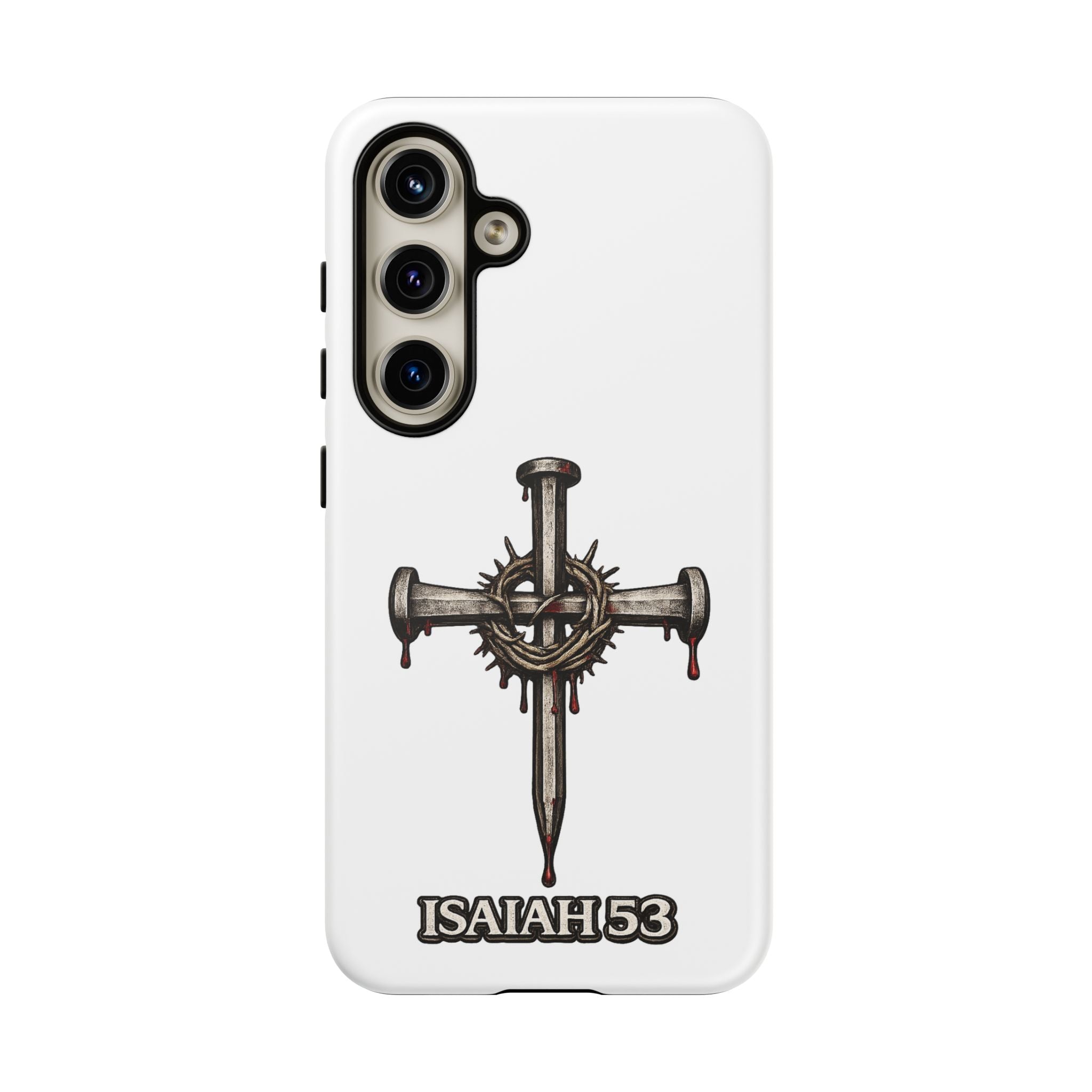 Isaiah 53 Cross Phone Case – Christian Faith Tough Phone Cover