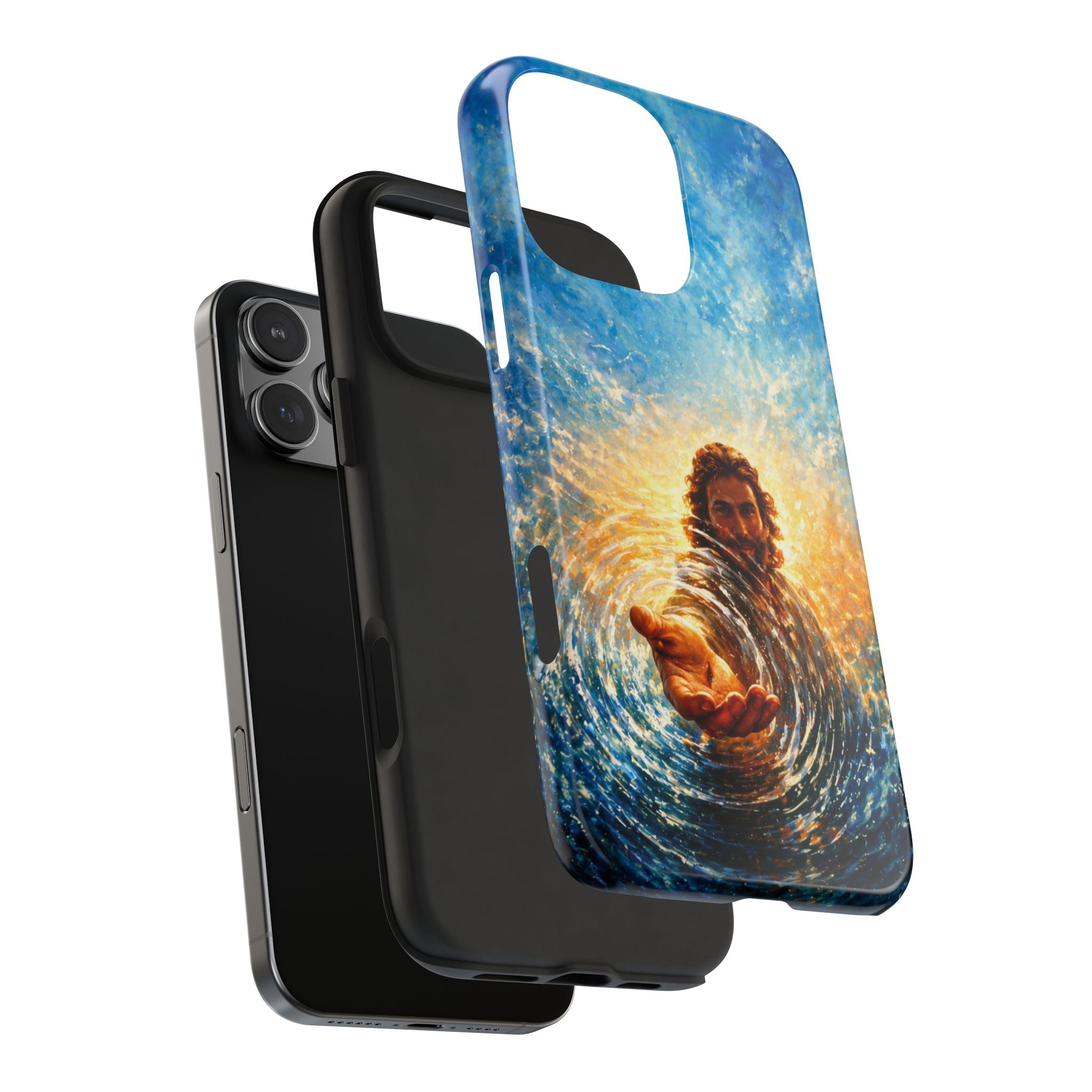 Phone Case — Inspirational Jesus Reach Design, Protective Tough Christian iPhone Cover