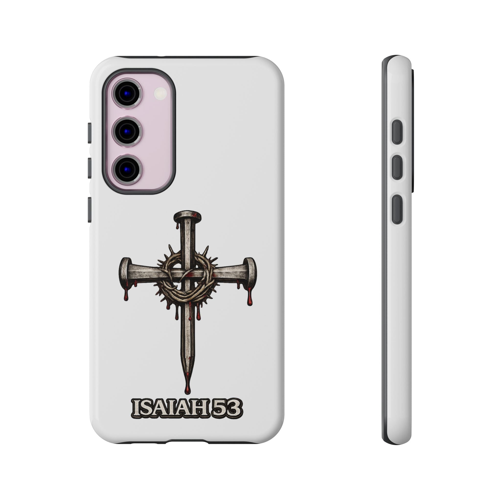 Isaiah 53 Cross Phone Case – Christian Faith Tough Phone Cover