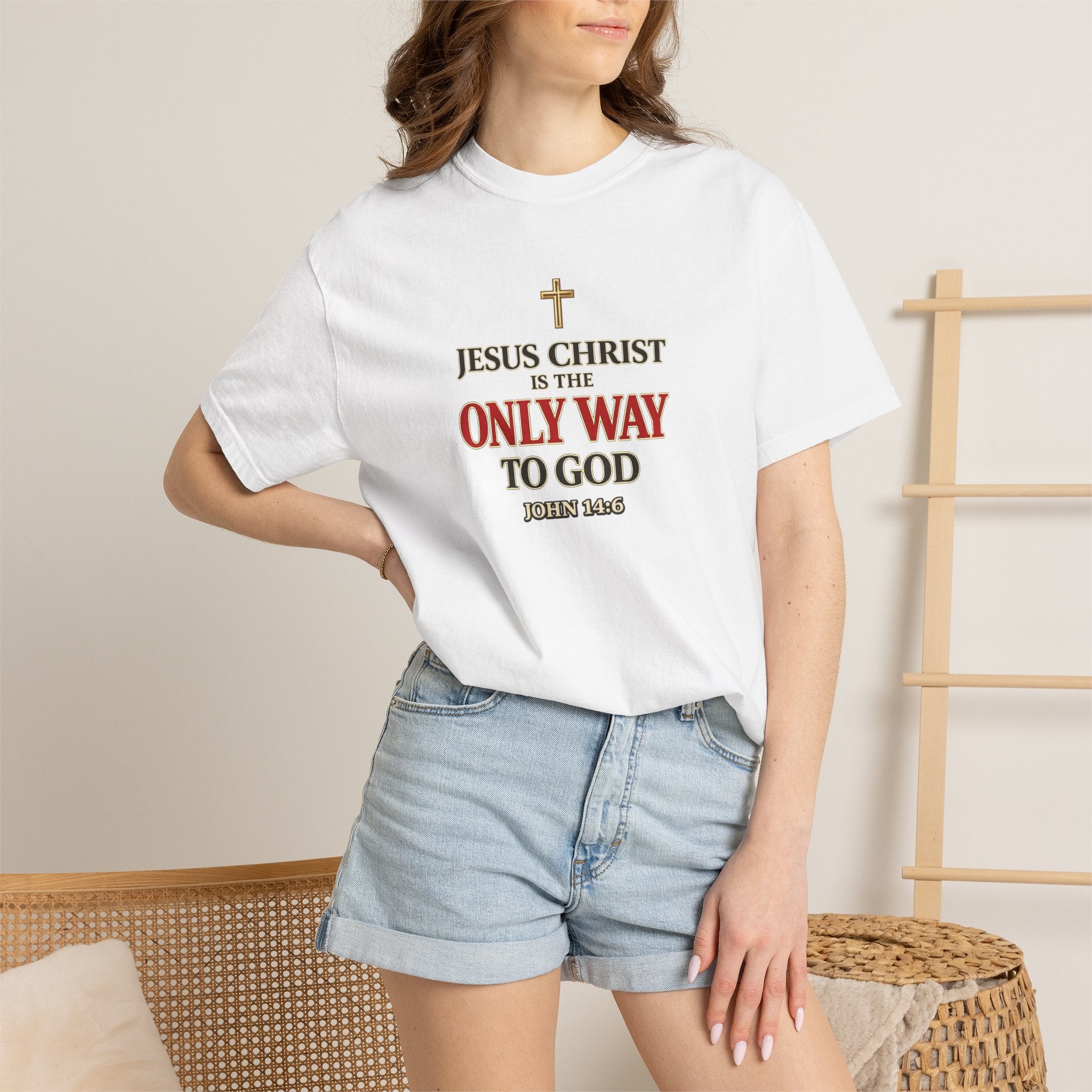 Christian Statement T-Shirt — "Jesus Christ is the Only Way to God" Faith Tee