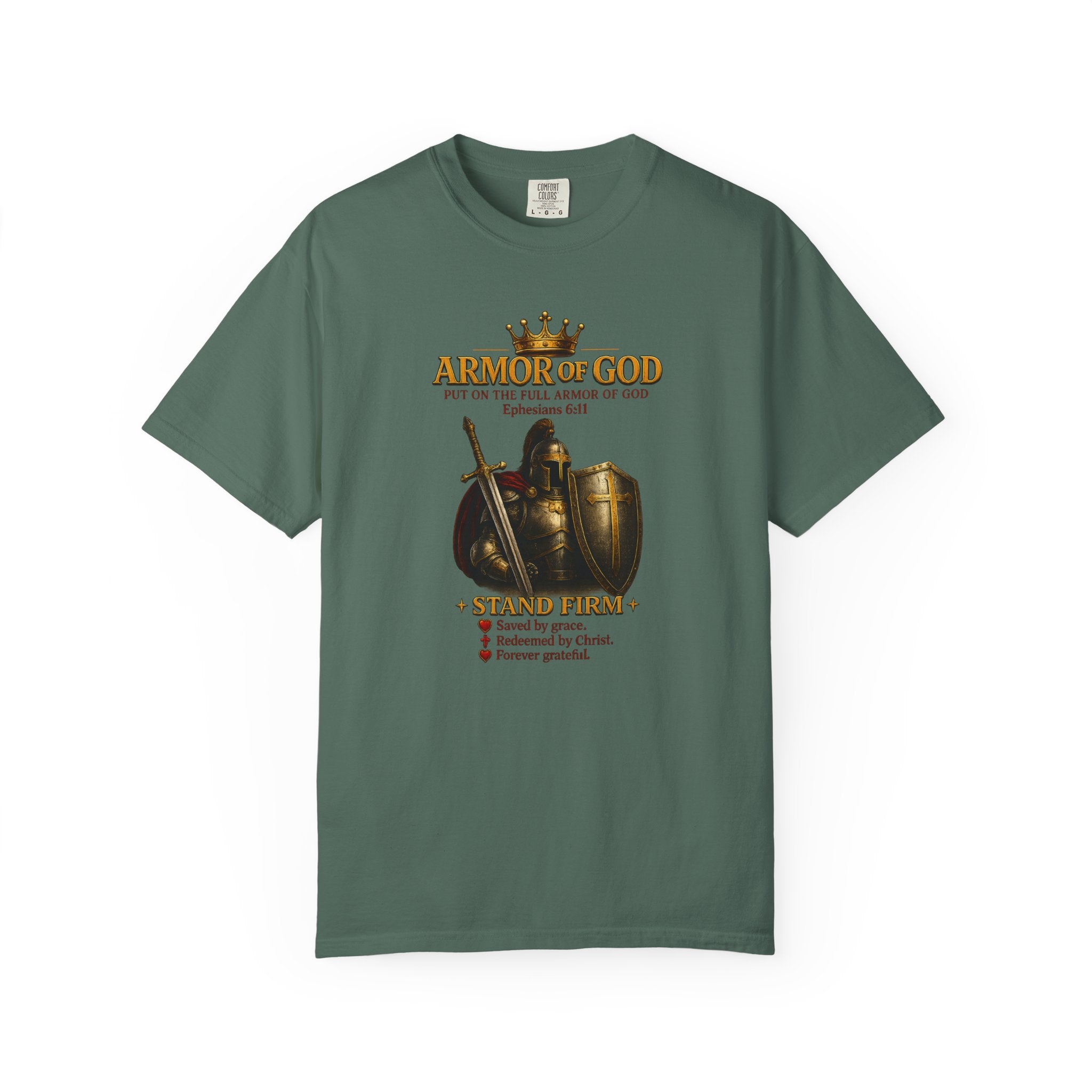 Armor of God T-Shirt — Christian Faith Warrior Faith-Based Tee