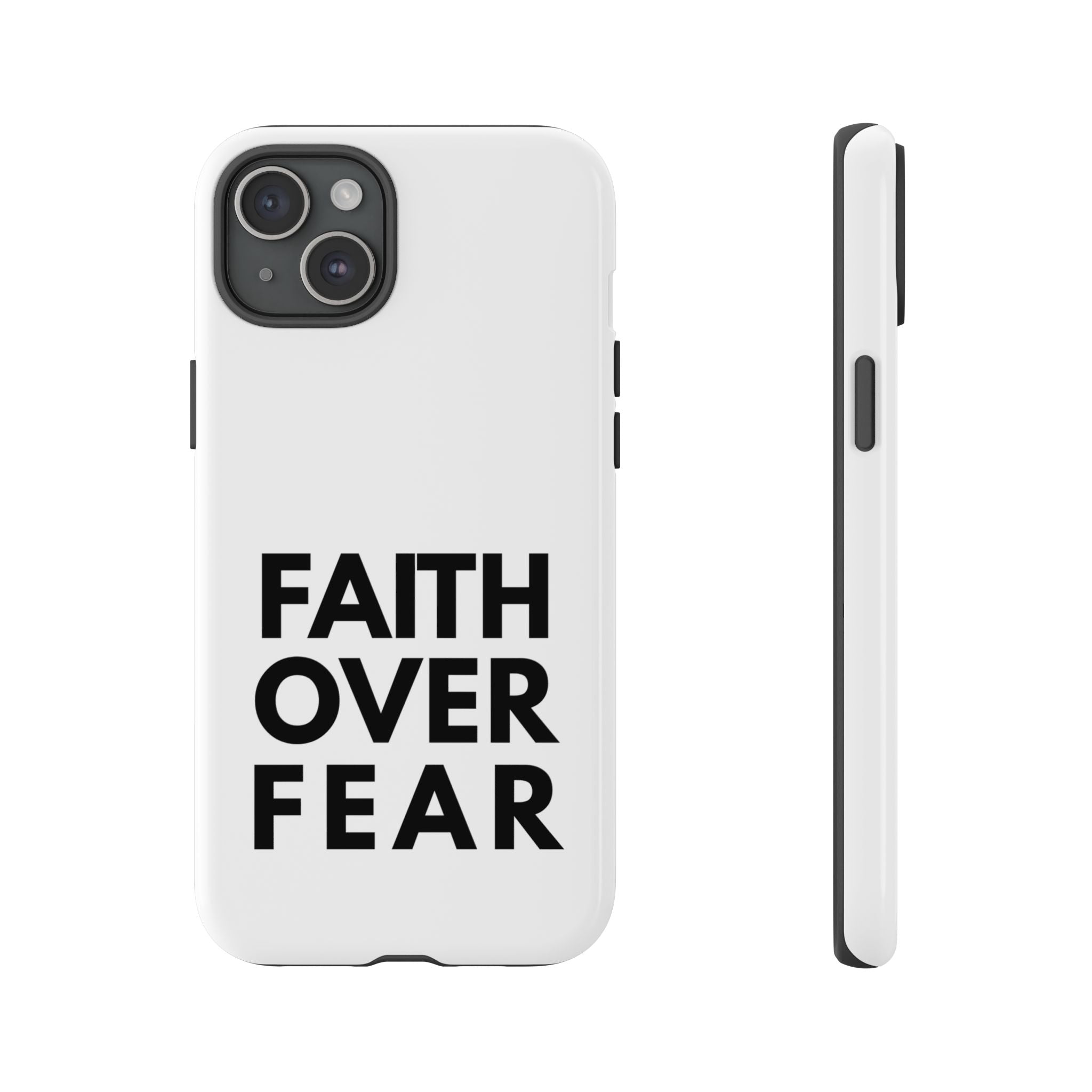 Faith Over Fear Phone Case — Inspirational Christian Protective Cover