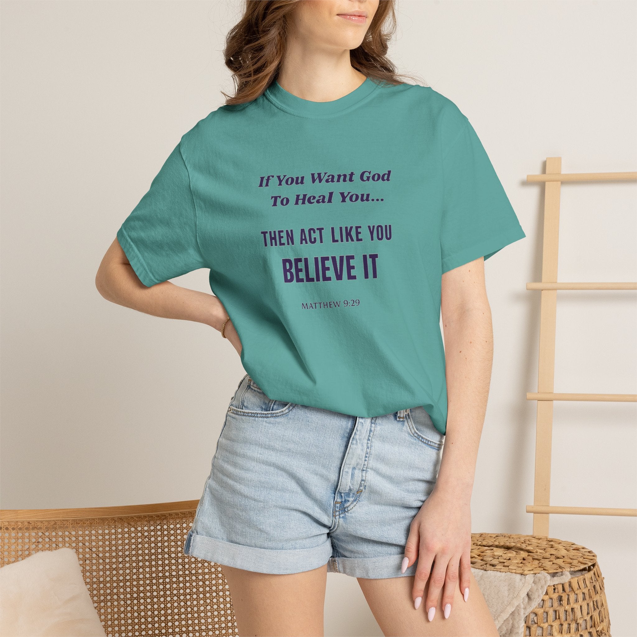 Copy of Believe It Tee — Inspirational Christian Faith T-Shirt (Matthew 9:29)