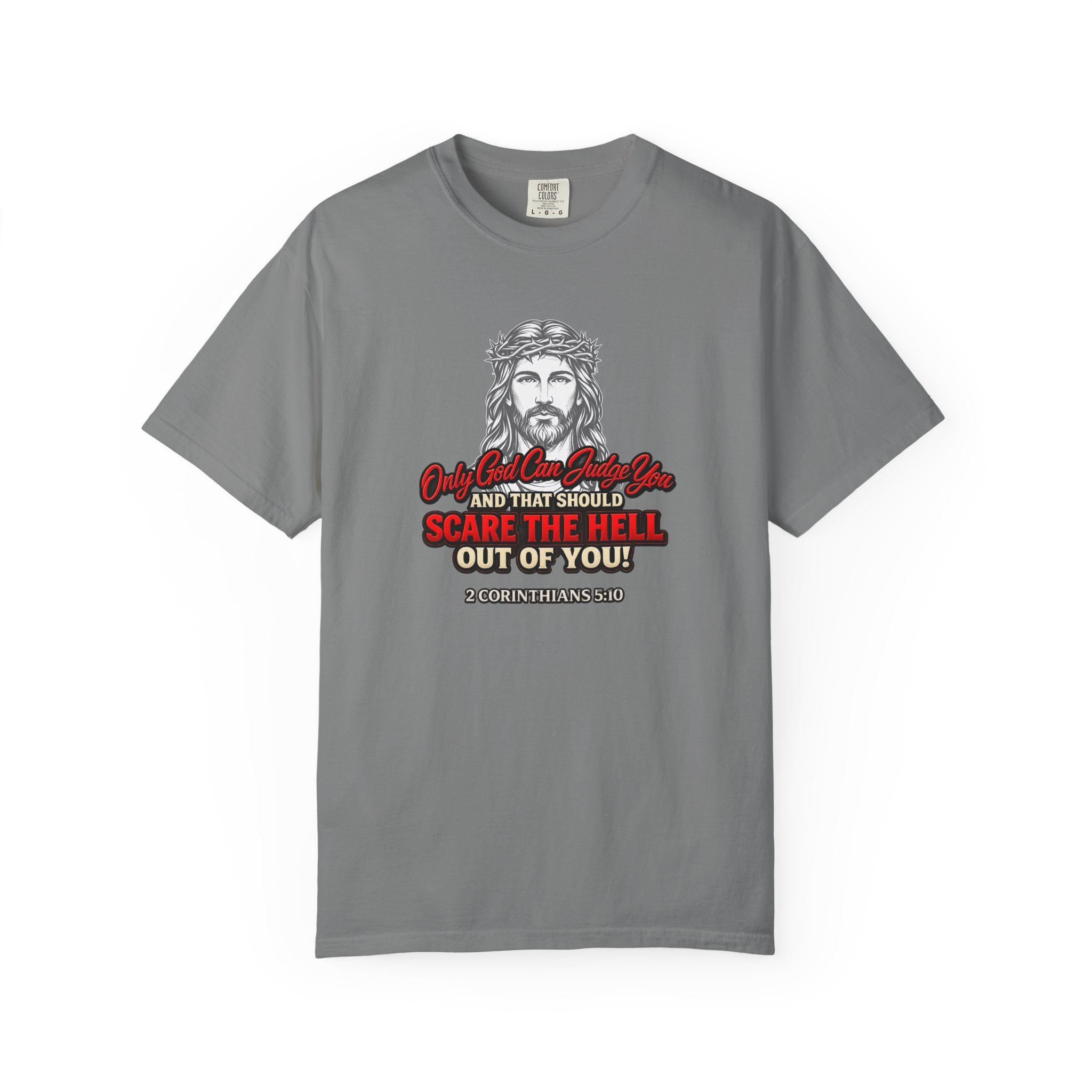 Religious Graphic T-Shirt — "Only God Can Judge You" (Full Armor of God)