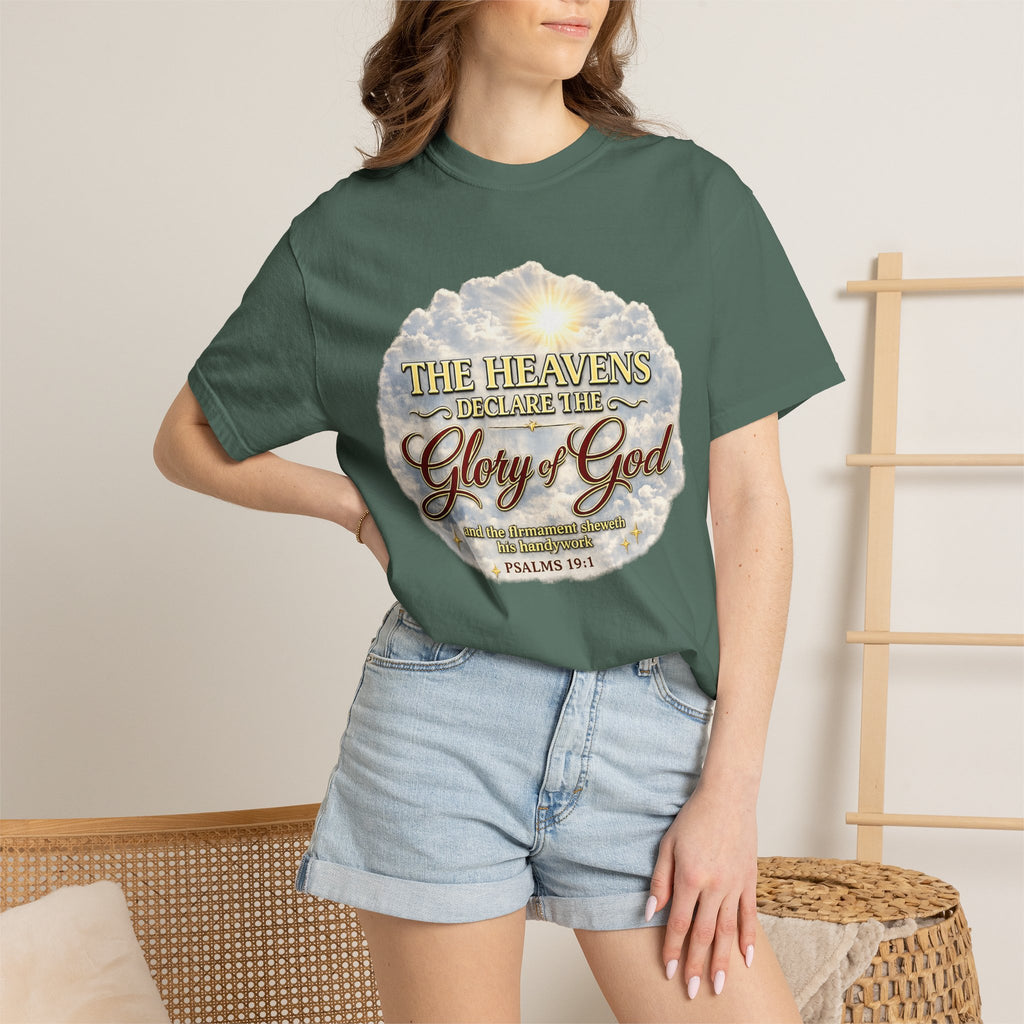 Glory of God T-Shirt — Psalm 19:1 Inspirational Christian Tee