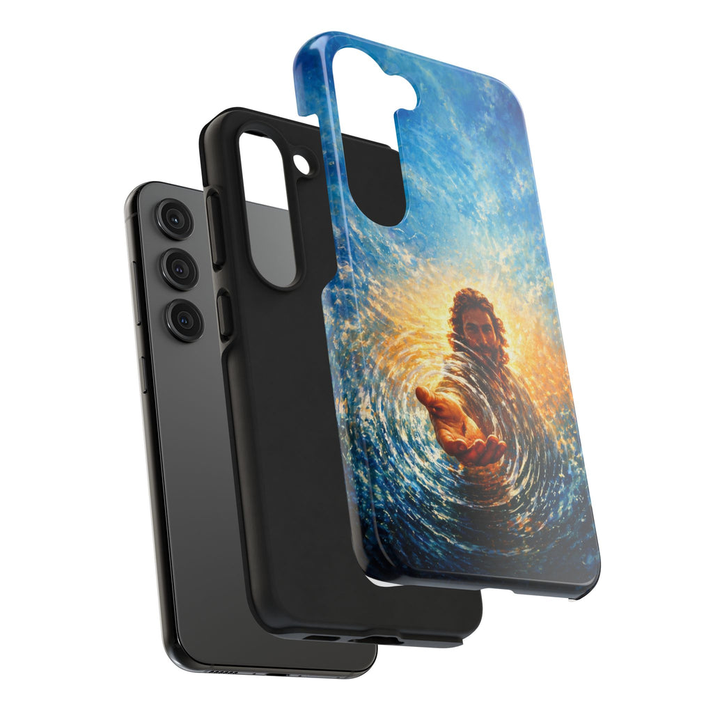 Phone Case — Inspirational Jesus Reach Design, Protective Tough Christian iPhone Cover