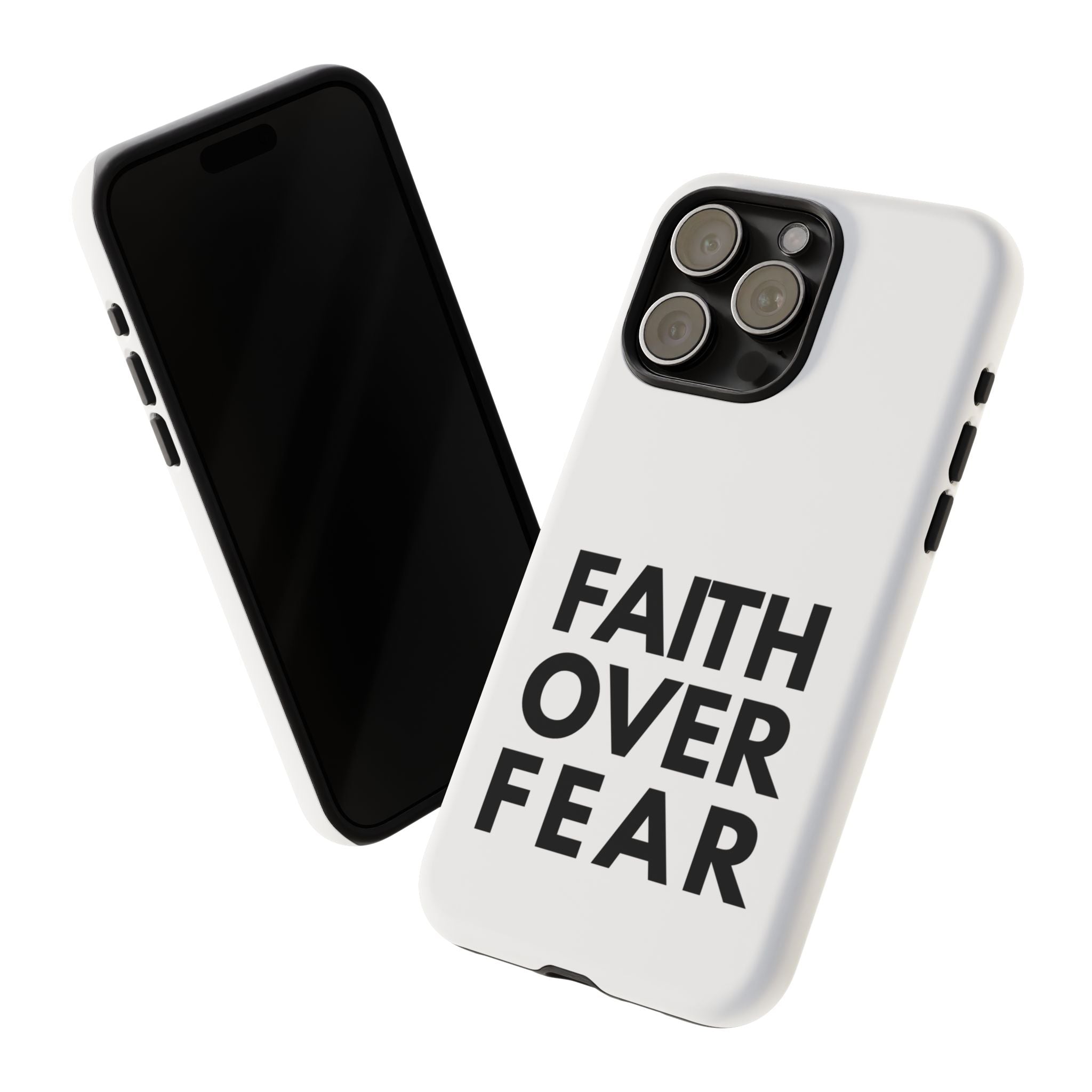 Faith Over Fear Phone Case — Inspirational Christian Protective Cover