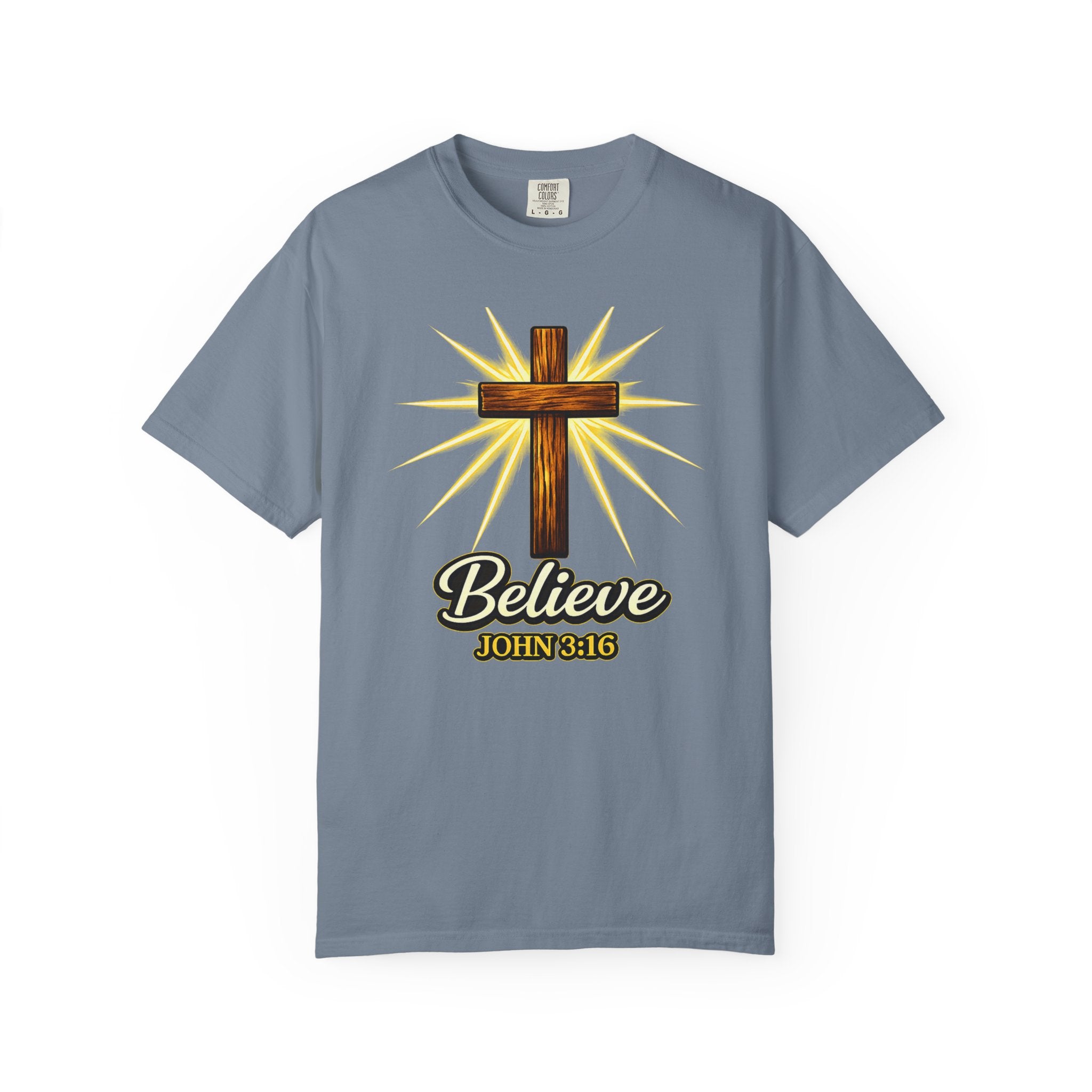 Believe John 3:16 Cross T‑Shirt