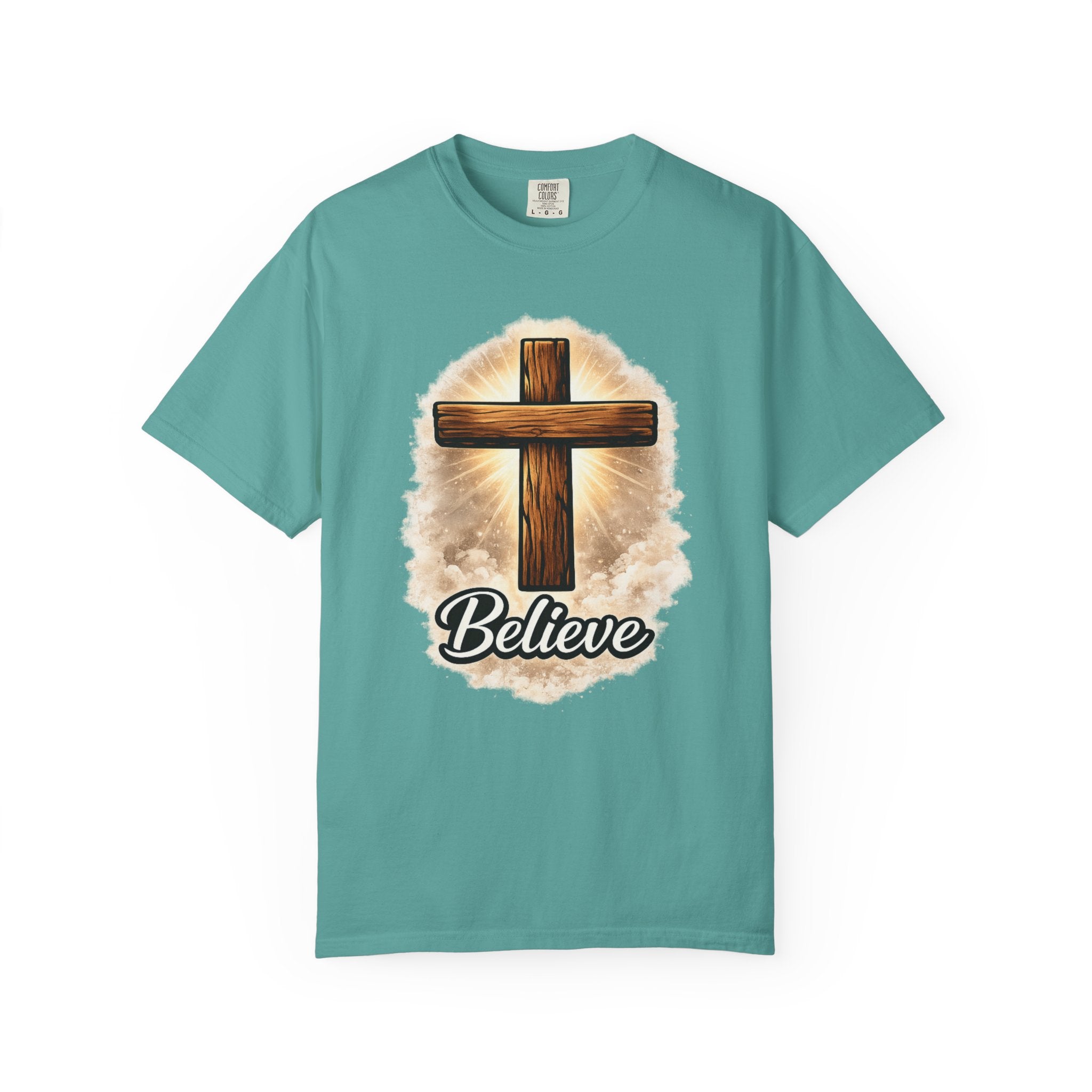 Believe Cross T-Shirt — Christian Faith Graphic Tee