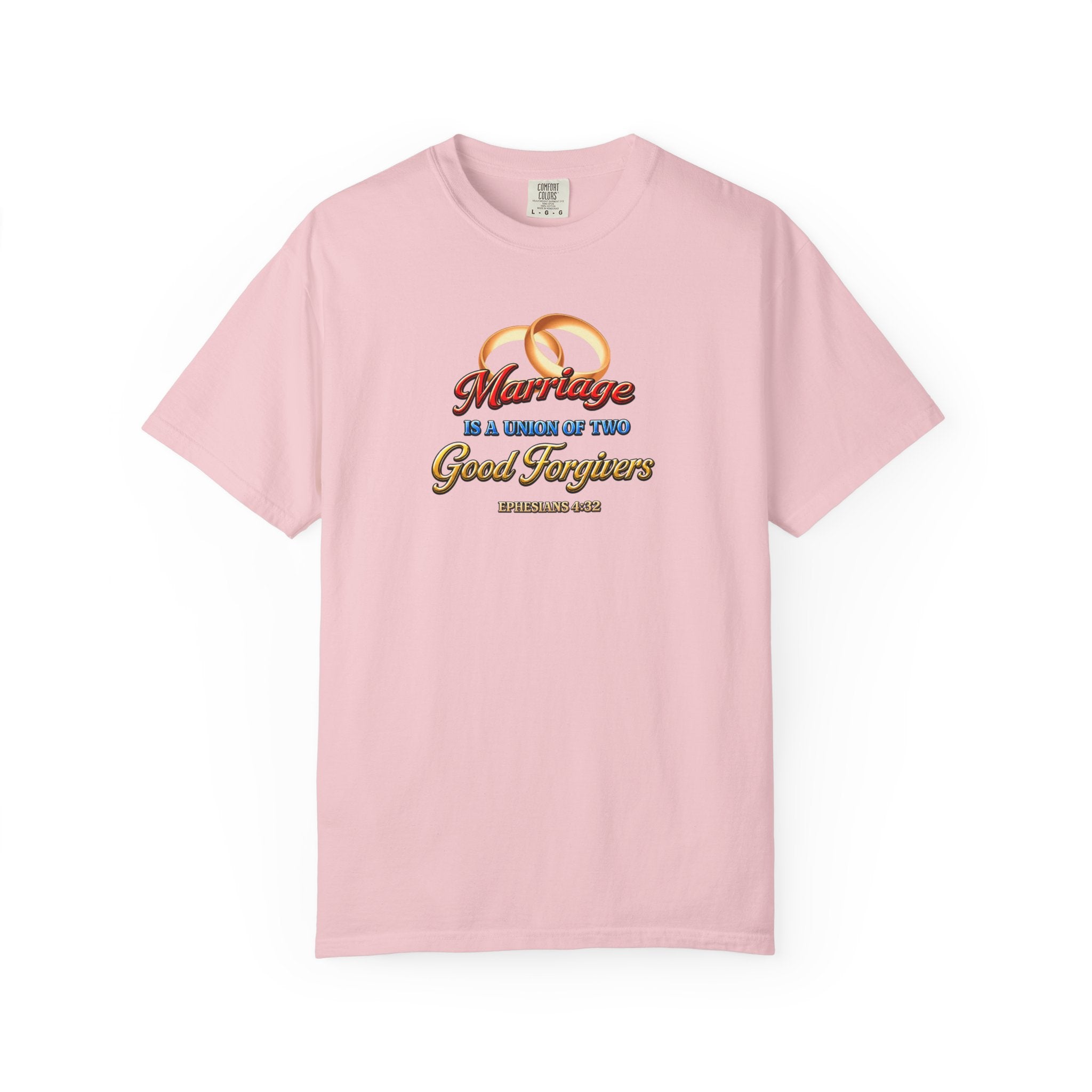 Marriage Is a Work of Two Good Forgivers Wedding Rings T-Shirt