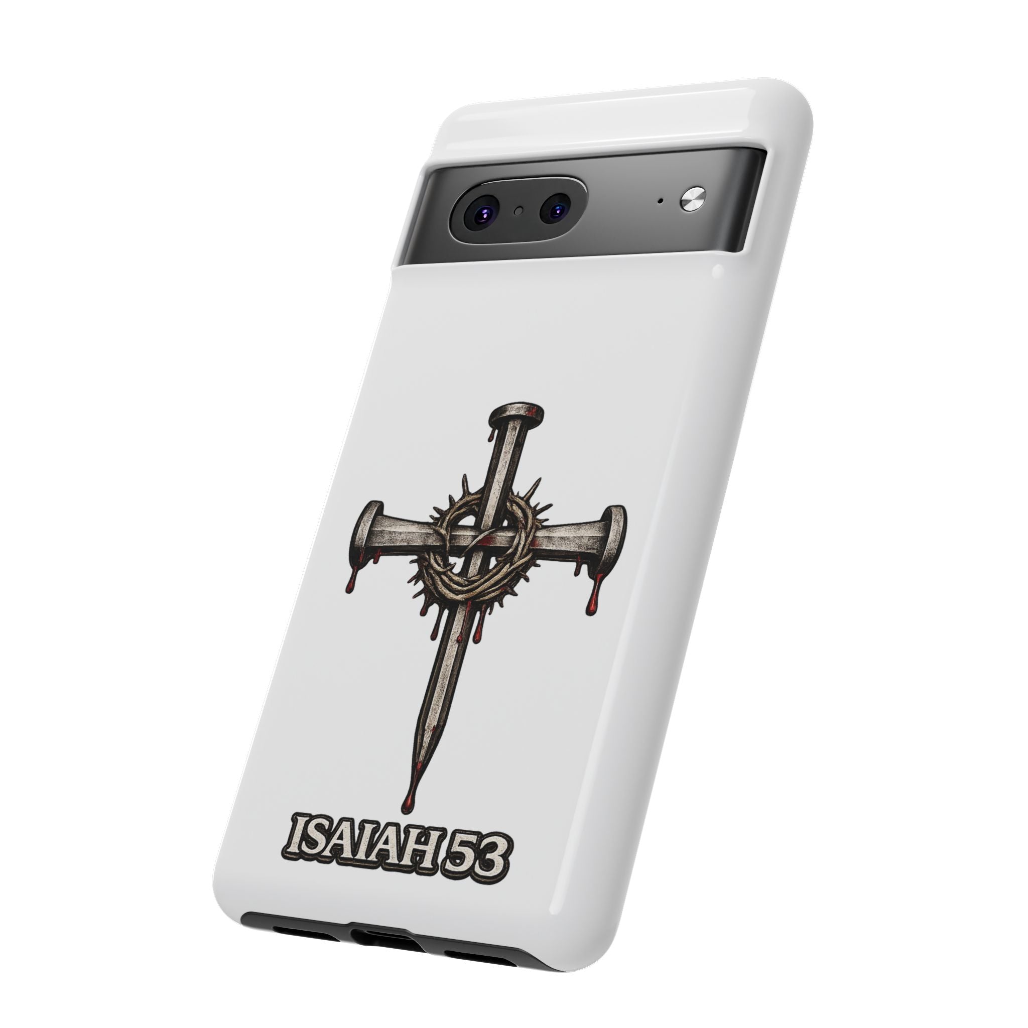Isaiah 53 Cross Phone Case – Christian Faith Tough Phone Cover