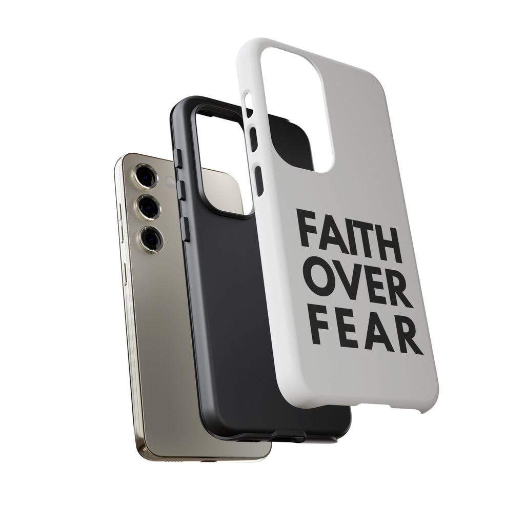 Faith Over Fear Phone Case — Inspirational Christian Protective Cover