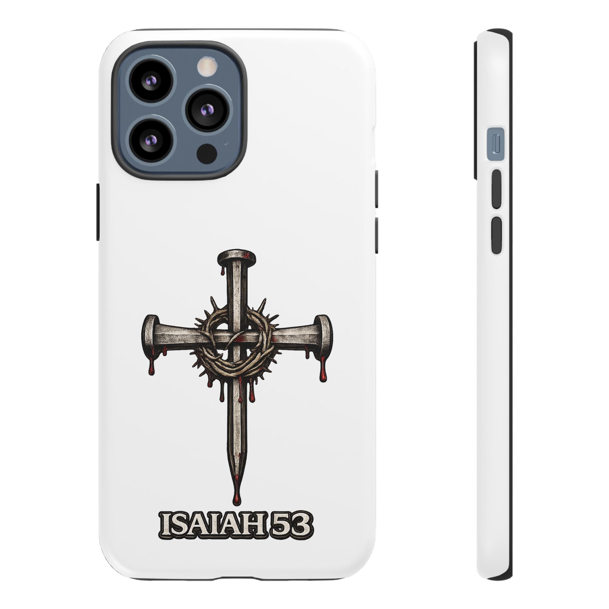 Isaiah 53 Cross Phone Case – Christian Faith Tough Phone Cover