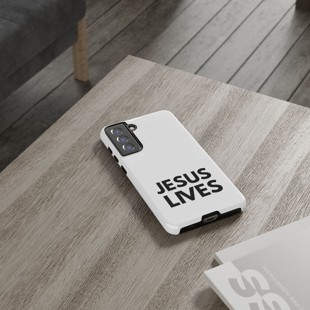 Jesus Lives Phone Case — Christian Faith Protective Phone Cover