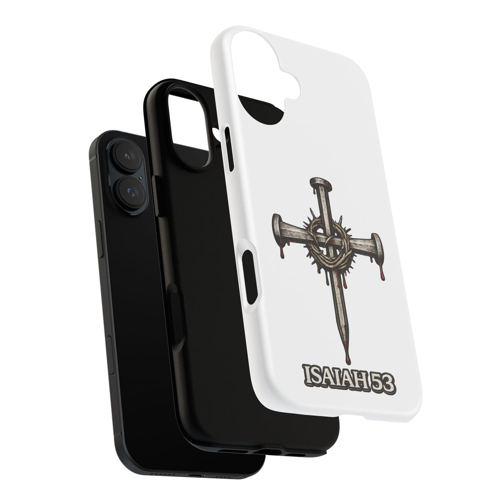 Isaiah 53 Cross Phone Case – Christian Faith Tough Phone Cover