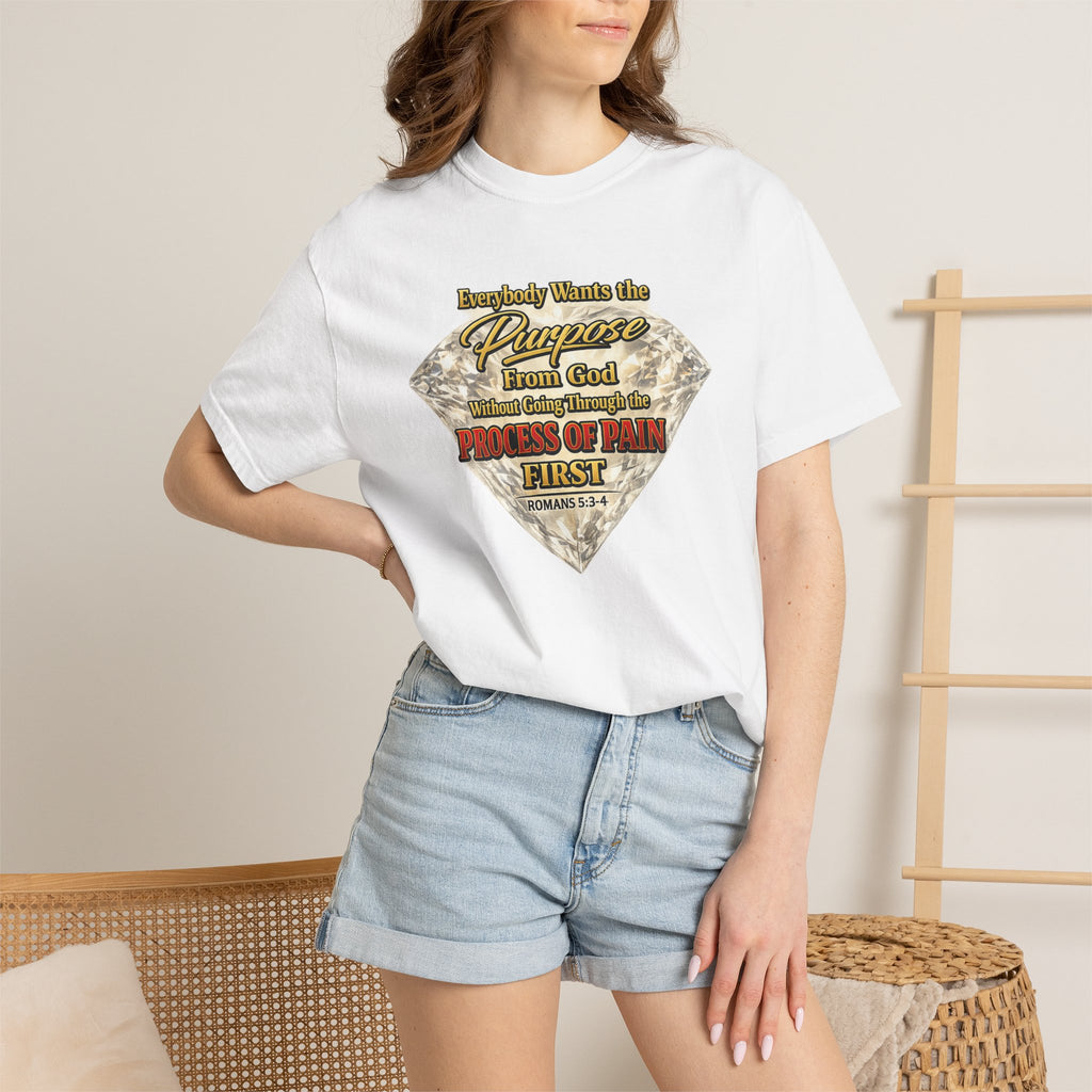 Faith Diamond T-Shirt — "Purpose From God" Inspirational Christian Tee