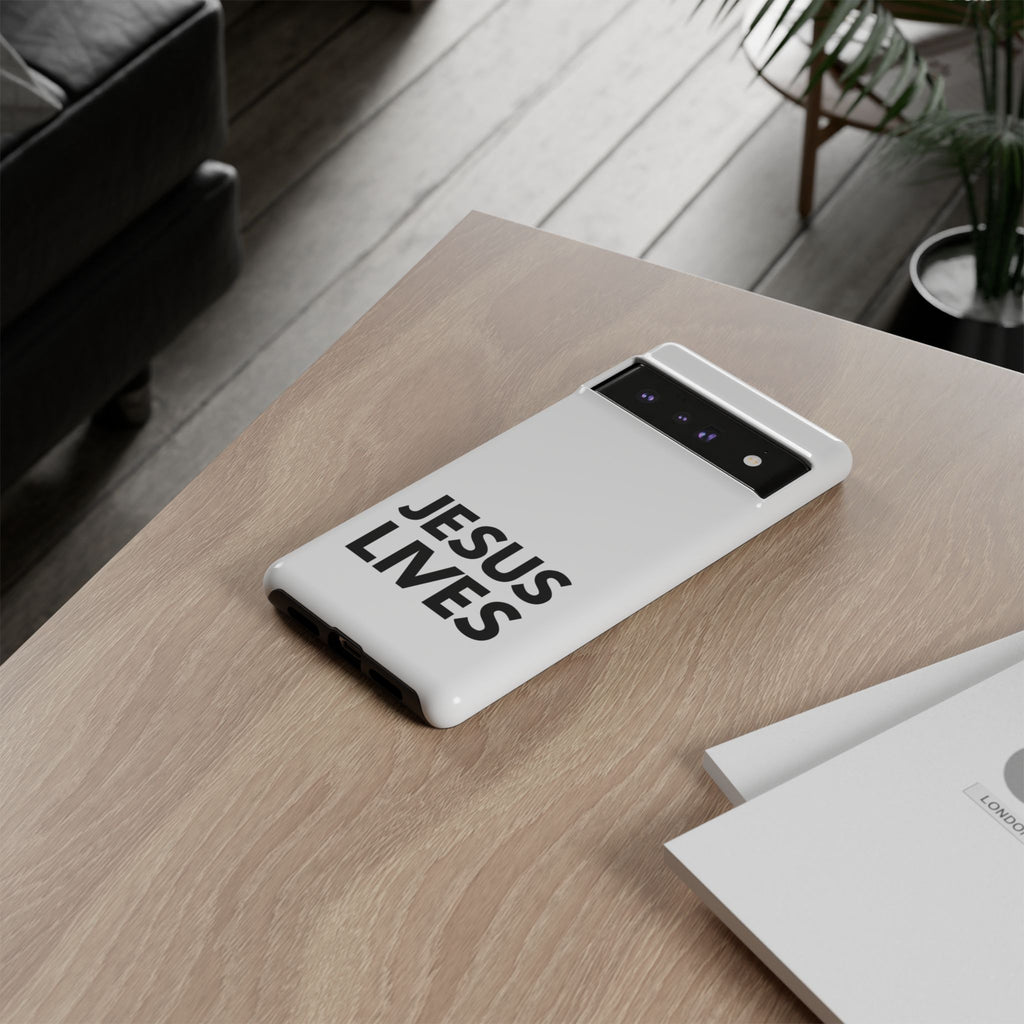 Jesus Lives Phone Case — Christian Faith Protective Phone Cover
