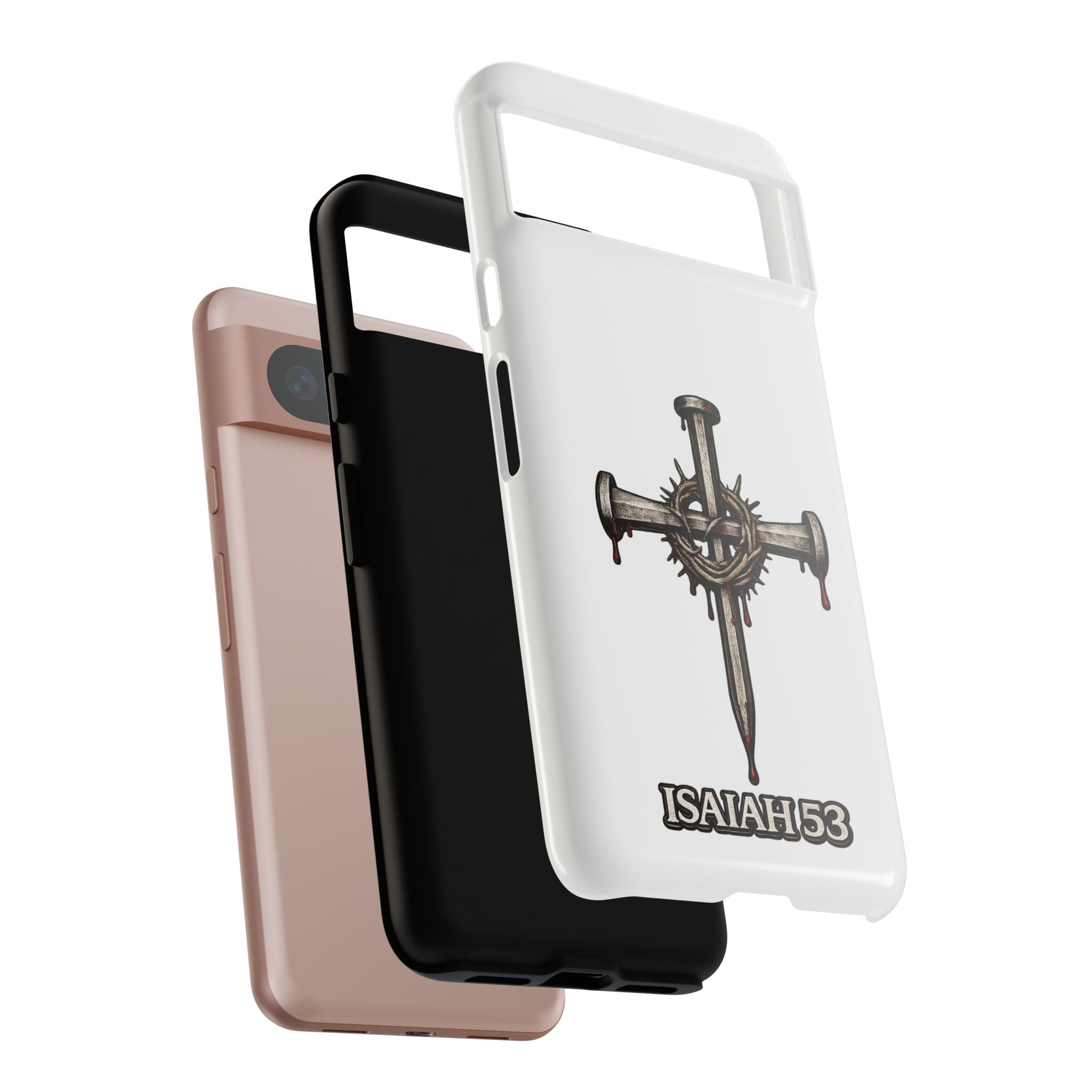 Isaiah 53 Cross Phone Case – Christian Faith Tough Phone Cover