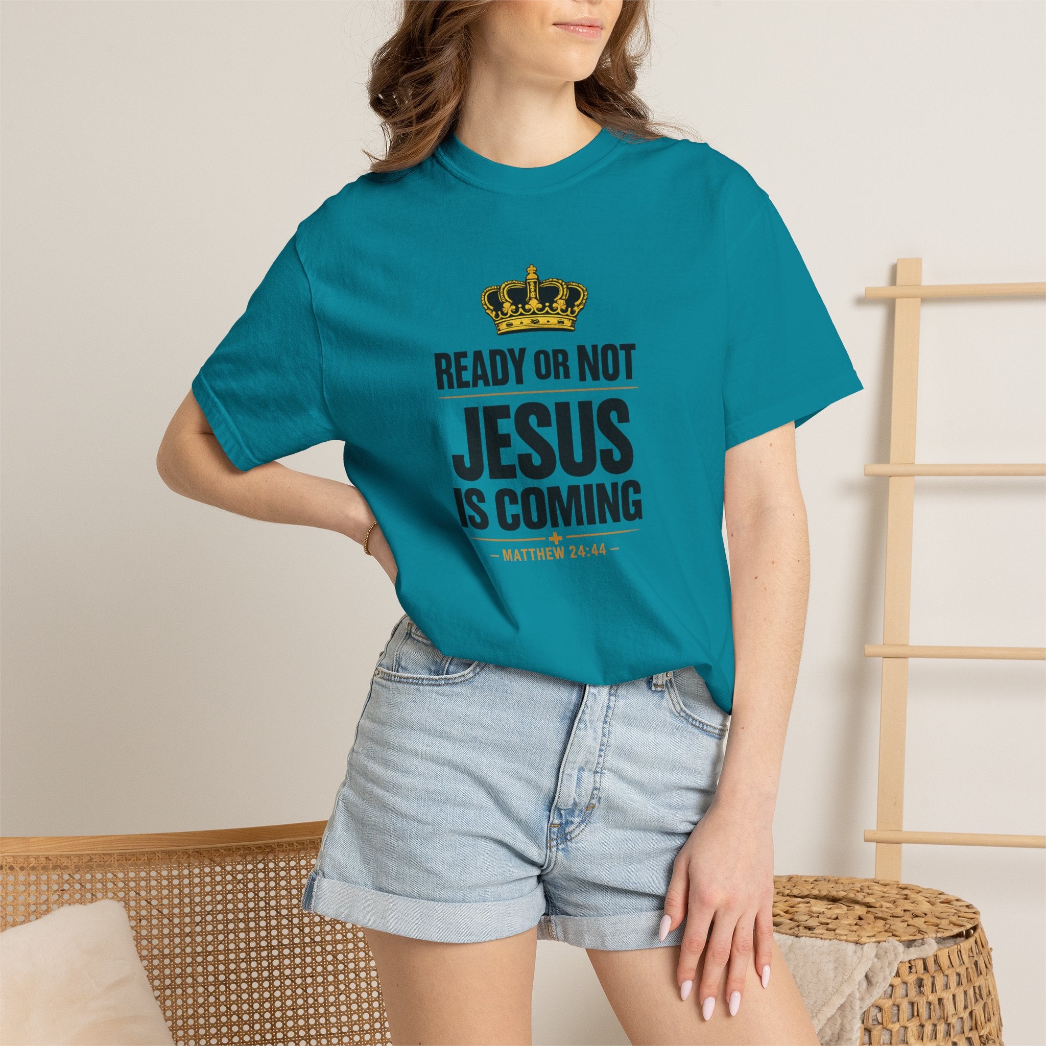 Jesus Is Coming T-Shirt — "Ready or Not" Christian Faith Tee