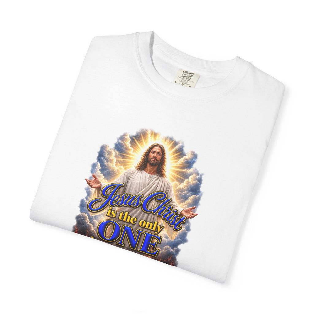 Christian Jesus Graphic T‑Shirt — "Jesus Christ is the only one who can save you from Hell" (Full Armor of God, Religious Faith Tee)