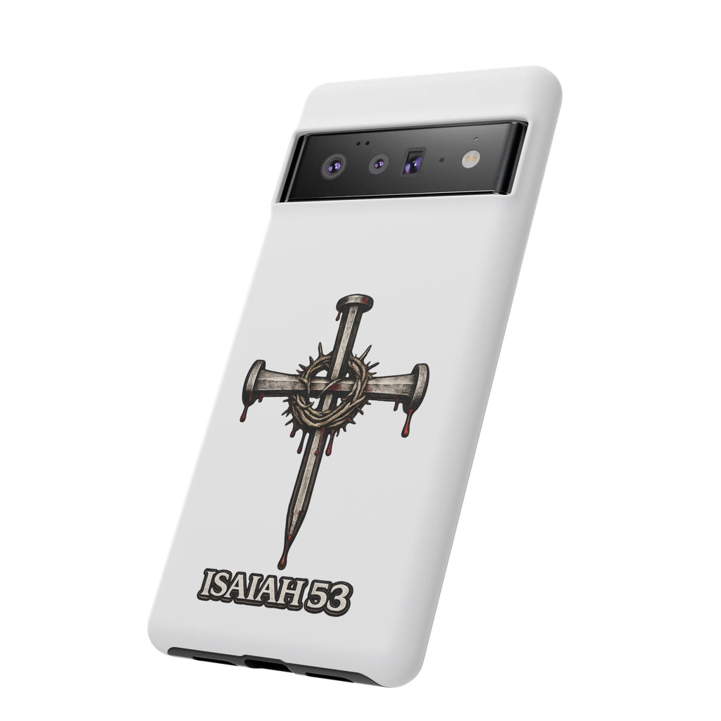 Isaiah 53 Cross Phone Case – Christian Faith Tough Phone Cover
