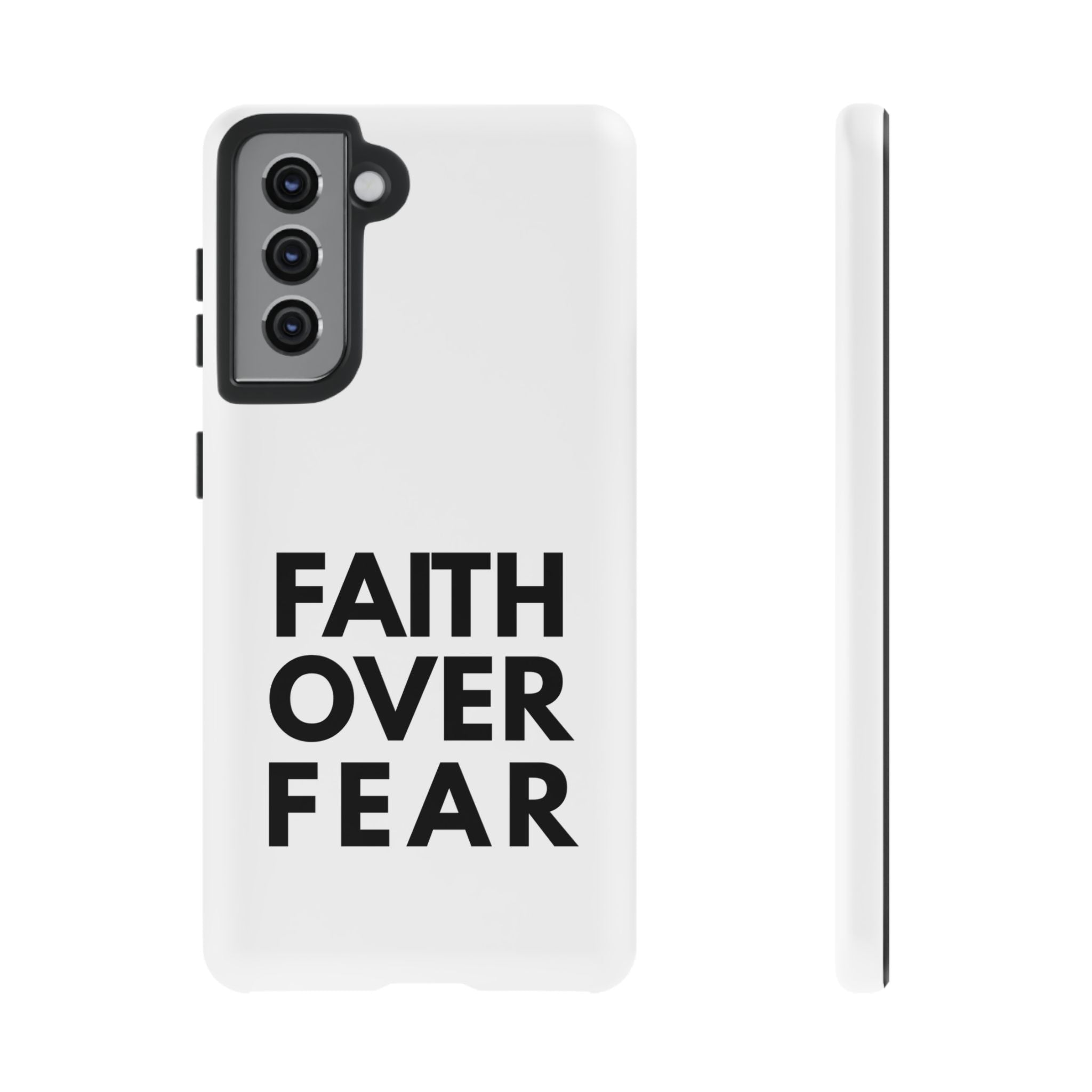 Faith Over Fear Phone Case — Inspirational Christian Protective Cover