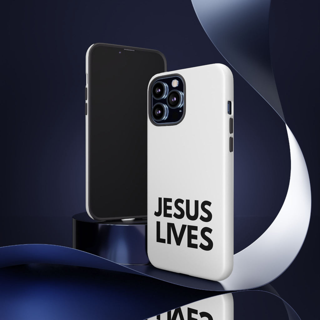 Jesus Lives Phone Case — Christian Faith Protective Phone Cover
