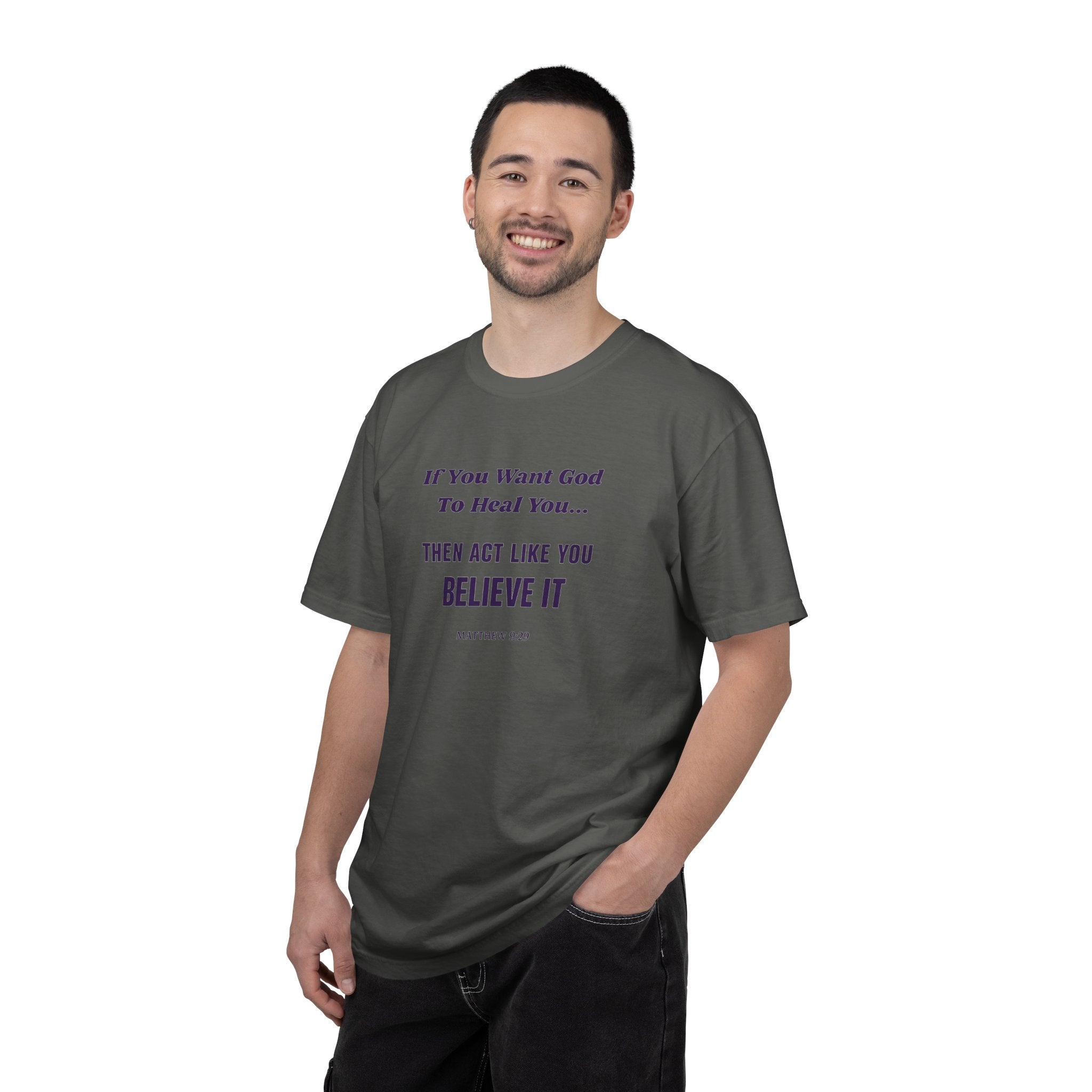 Believe It Tee — Inspirational Christian Faith T-Shirt (Matthew 9:29)