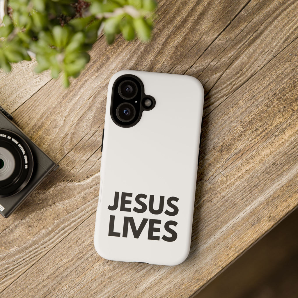 Jesus Lives Phone Case — Christian Faith Protective Phone Cover