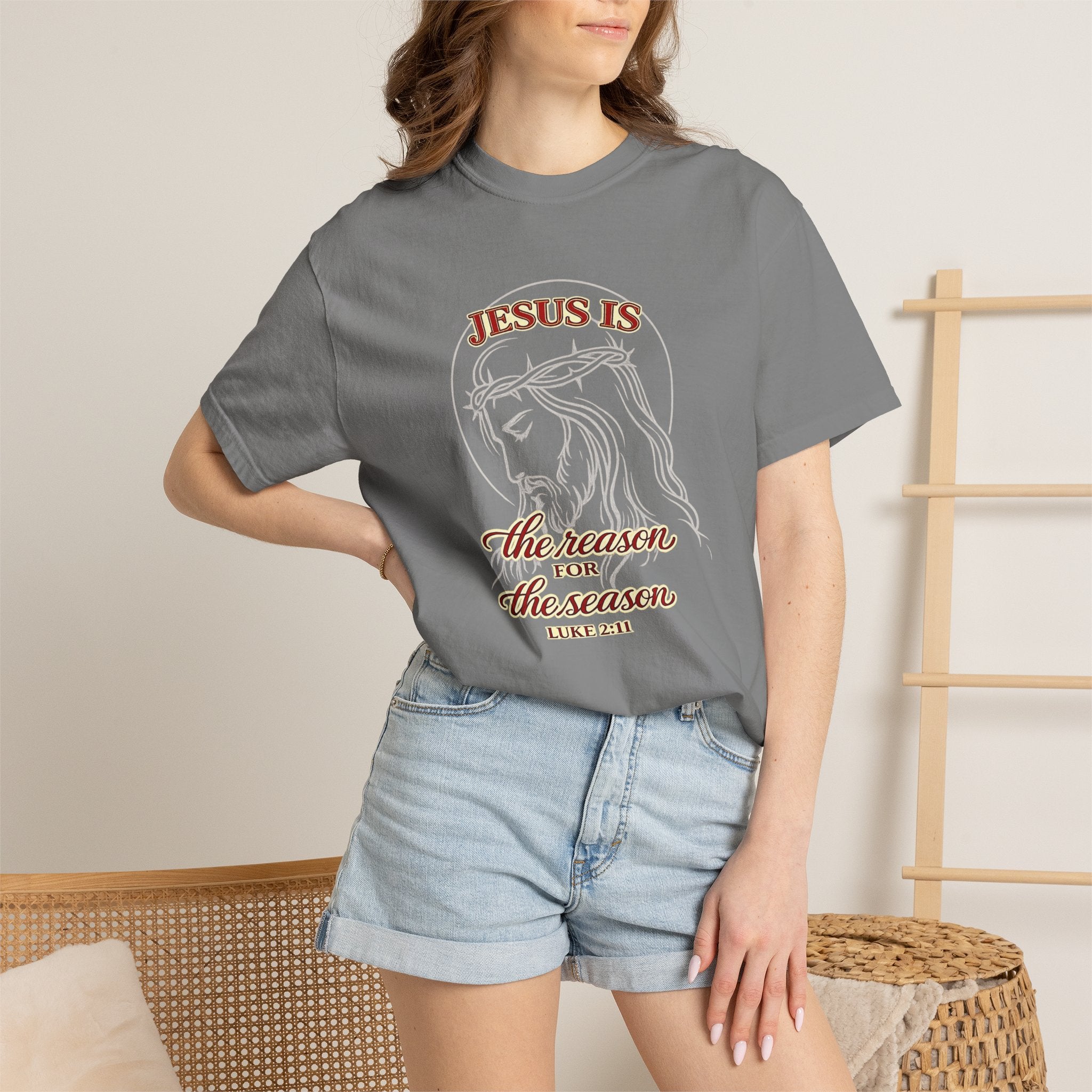 Jesus Is The Reason For The Season T-Shirt — Christmas Christian Faith Tee