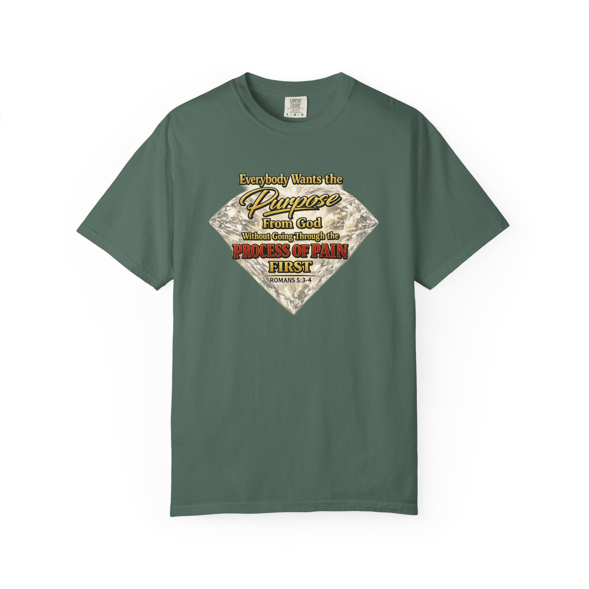 Faith Diamond T-Shirt — "Purpose From God" Inspirational Christian Tee