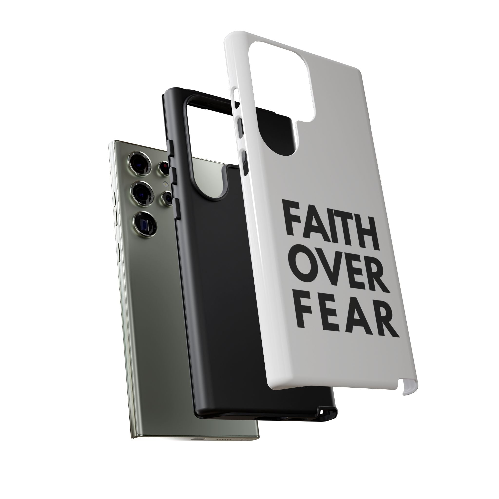 Faith Over Fear Phone Case — Inspirational Christian Protective Cover