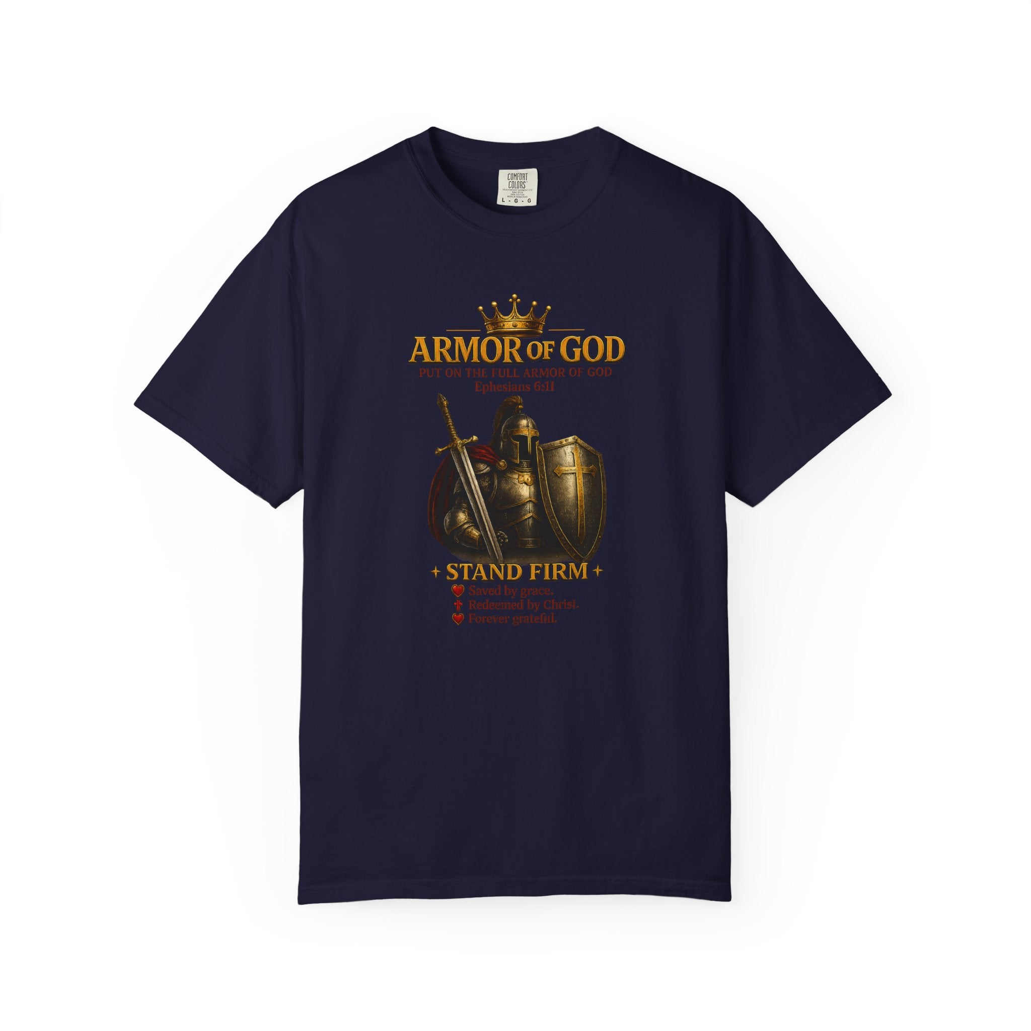 Armor of God T-Shirt — Christian Faith Warrior Faith-Based Tee