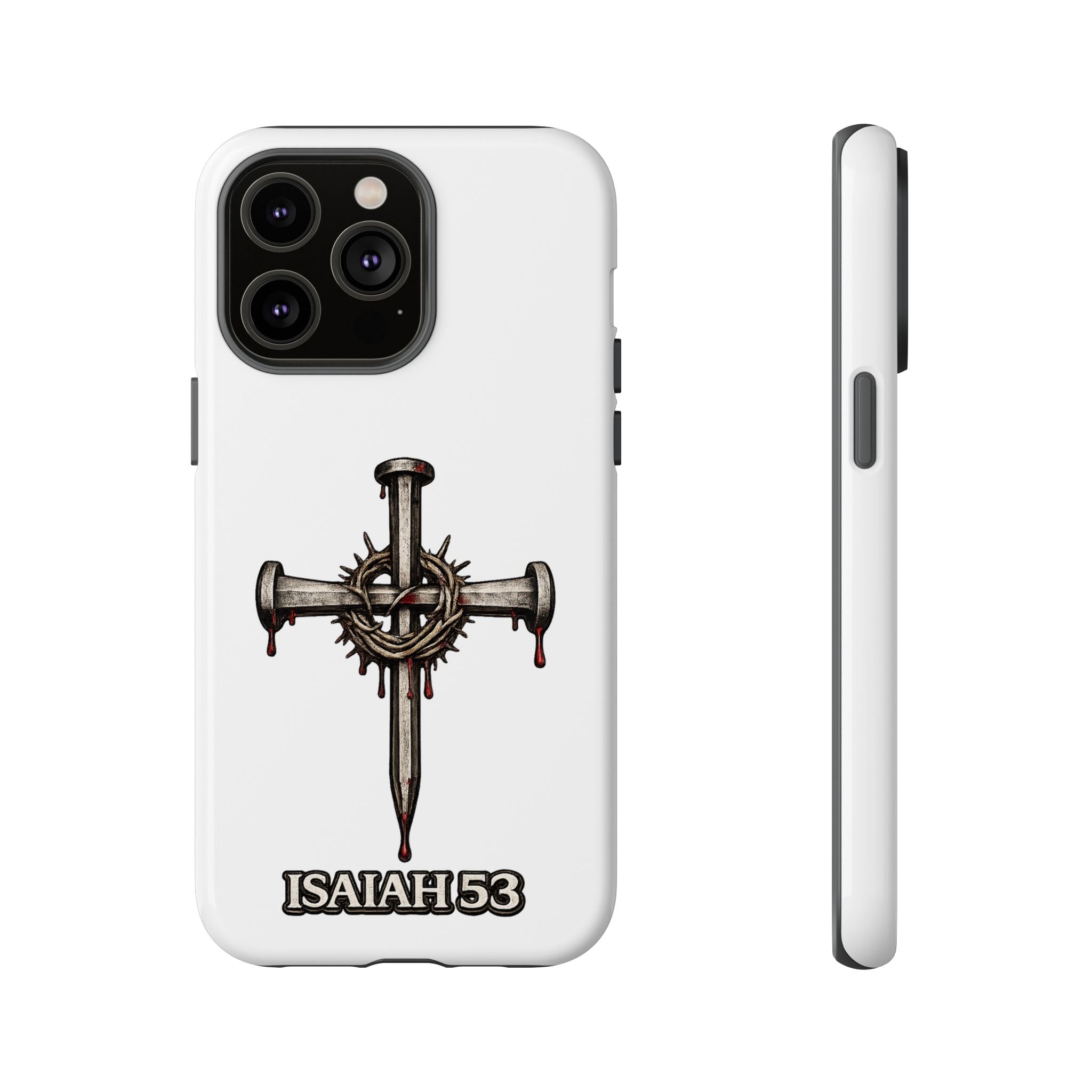 Isaiah 53 Cross Phone Case – Christian Faith Tough Phone Cover