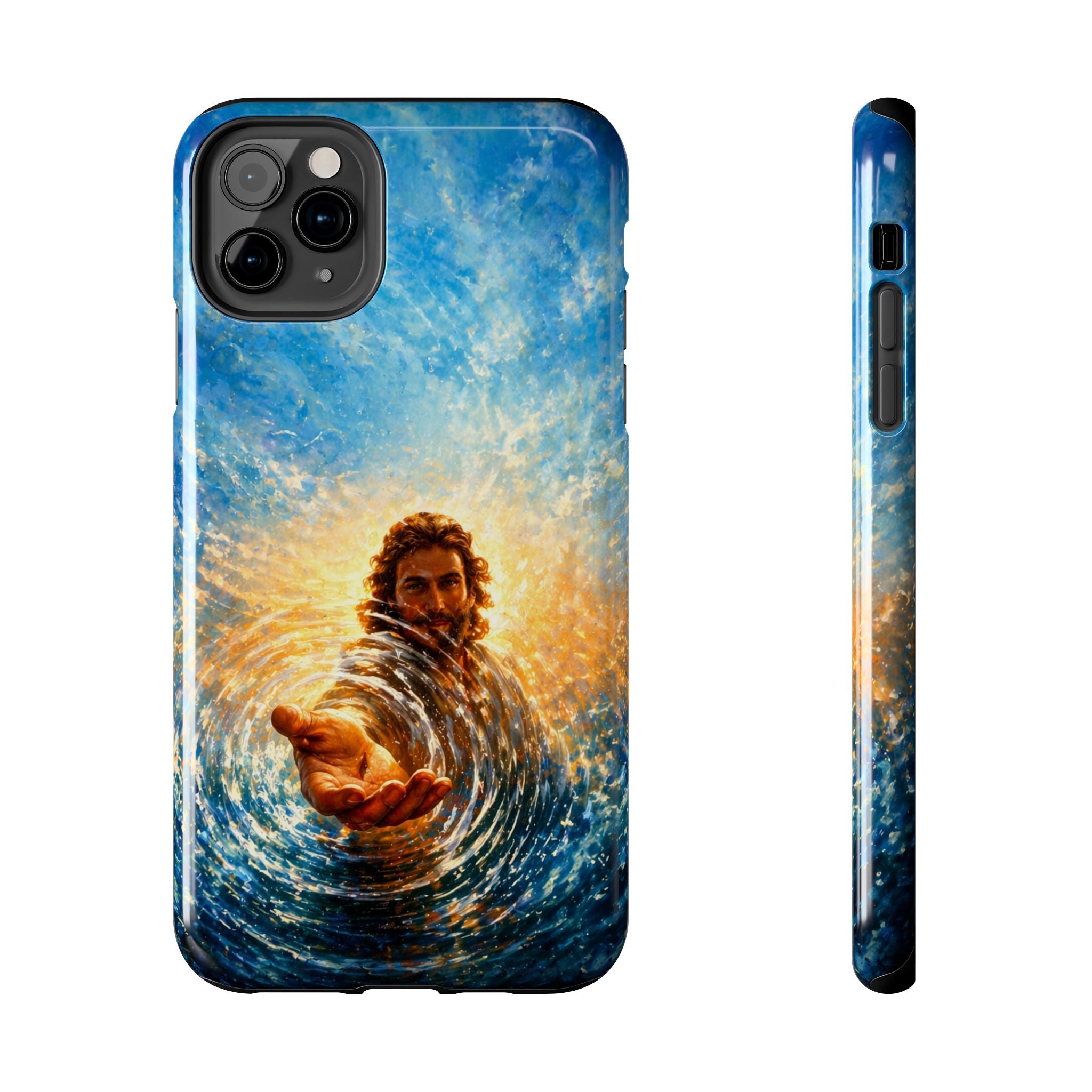 Phone Case — Inspirational Jesus Reach Design, Protective Tough Christian iPhone Cover