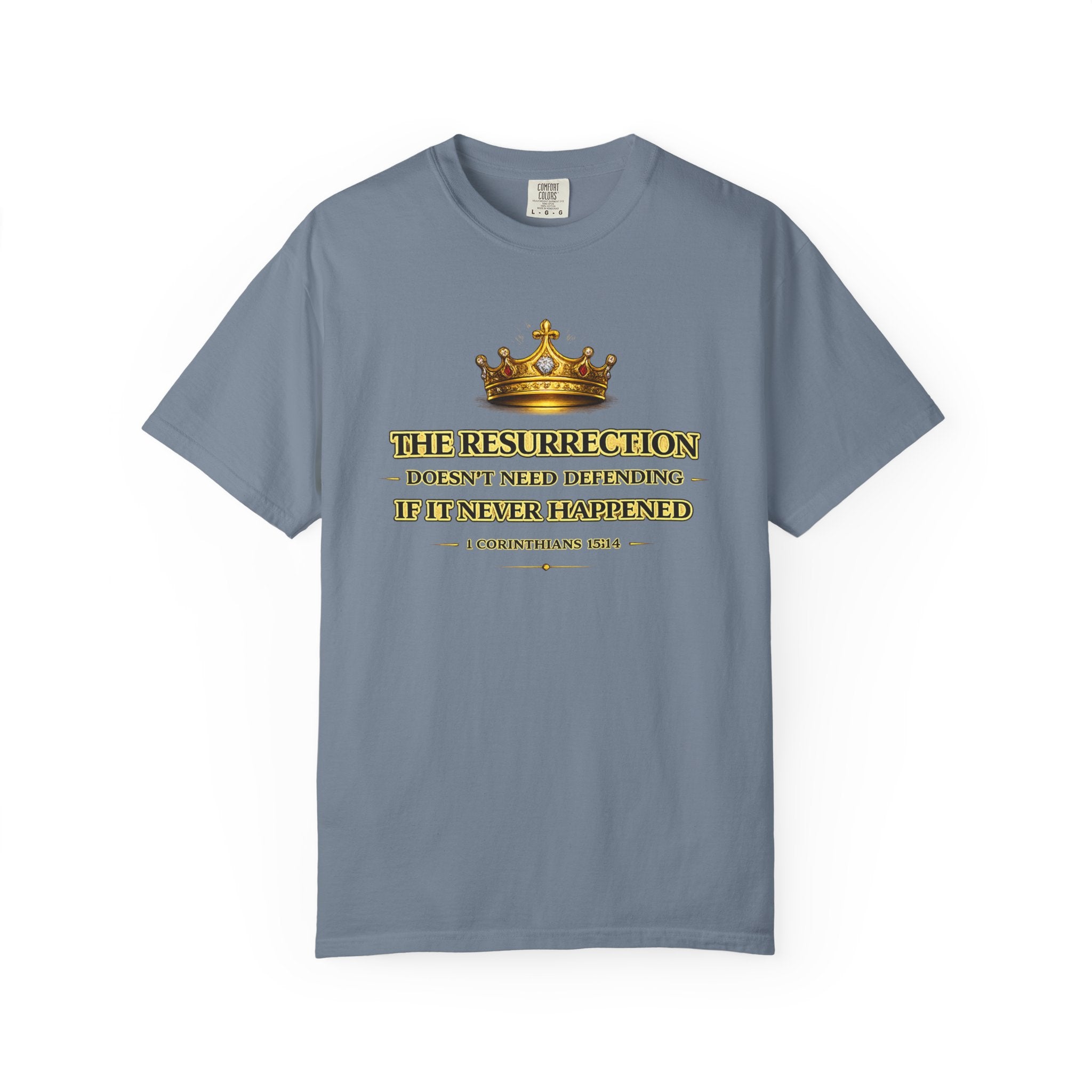 Resurrection Crown T-Shirt — Biblical 1 Corinthians Faith Tee
