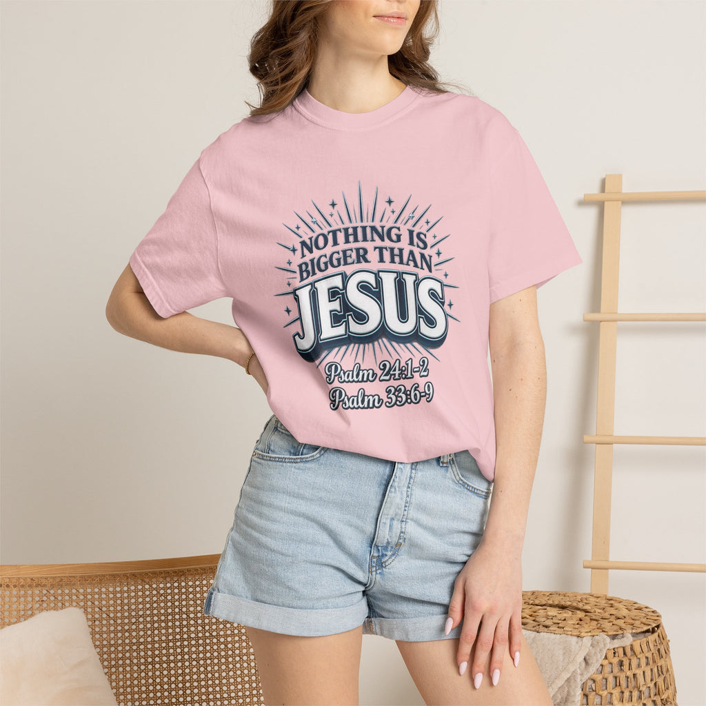 Nothing Is Bigger Than Jesus T-Shirt — "Full Armor of God" Christian Faith Tee