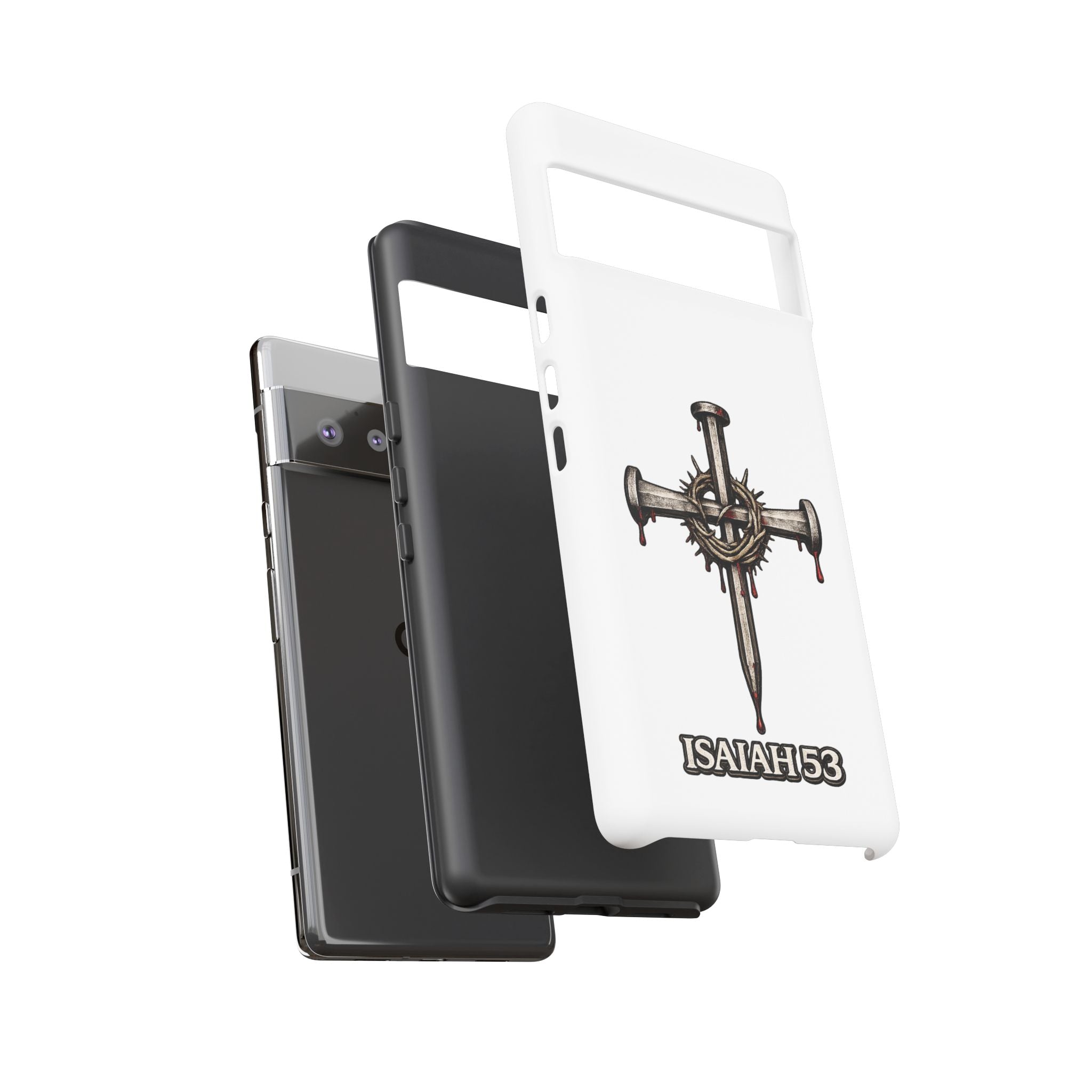 Isaiah 53 Cross Phone Case – Christian Faith Tough Phone Cover