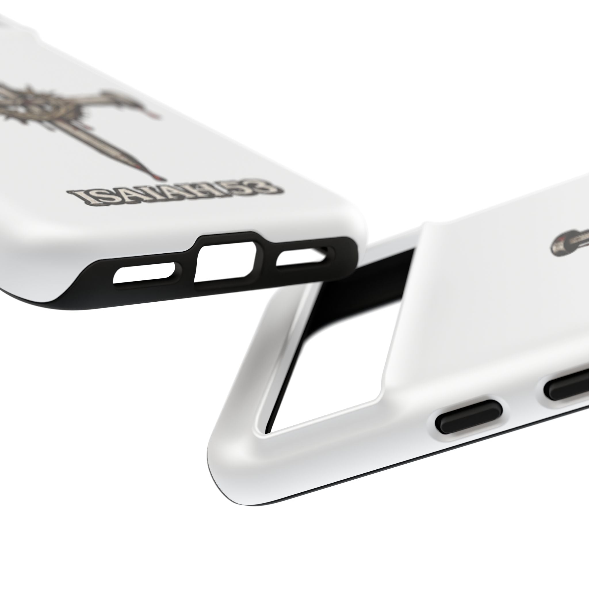 Isaiah 53 Cross Phone Case – Christian Faith Tough Phone Cover