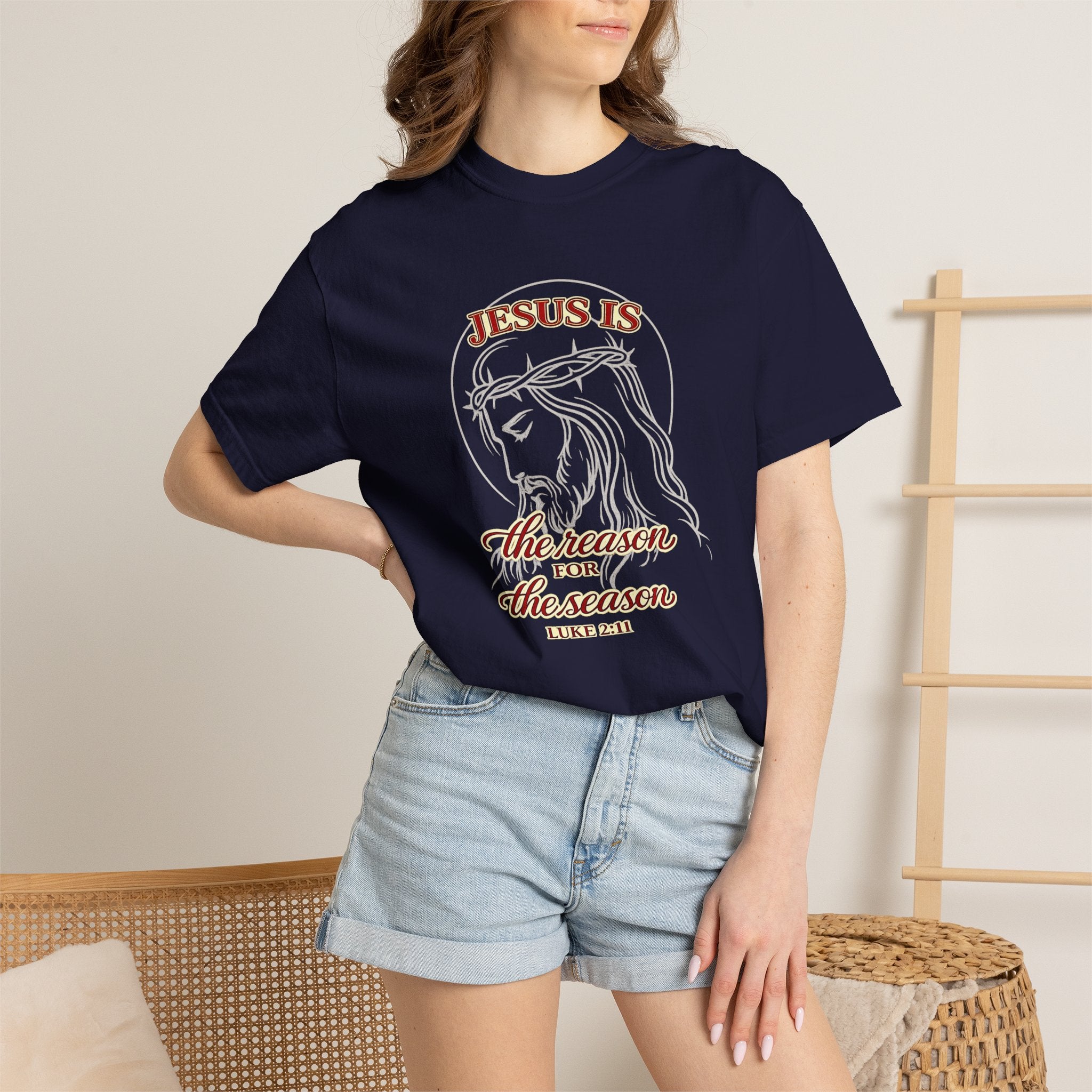 Jesus Is The Reason For The Season T-Shirt — Christmas Christian Faith Tee